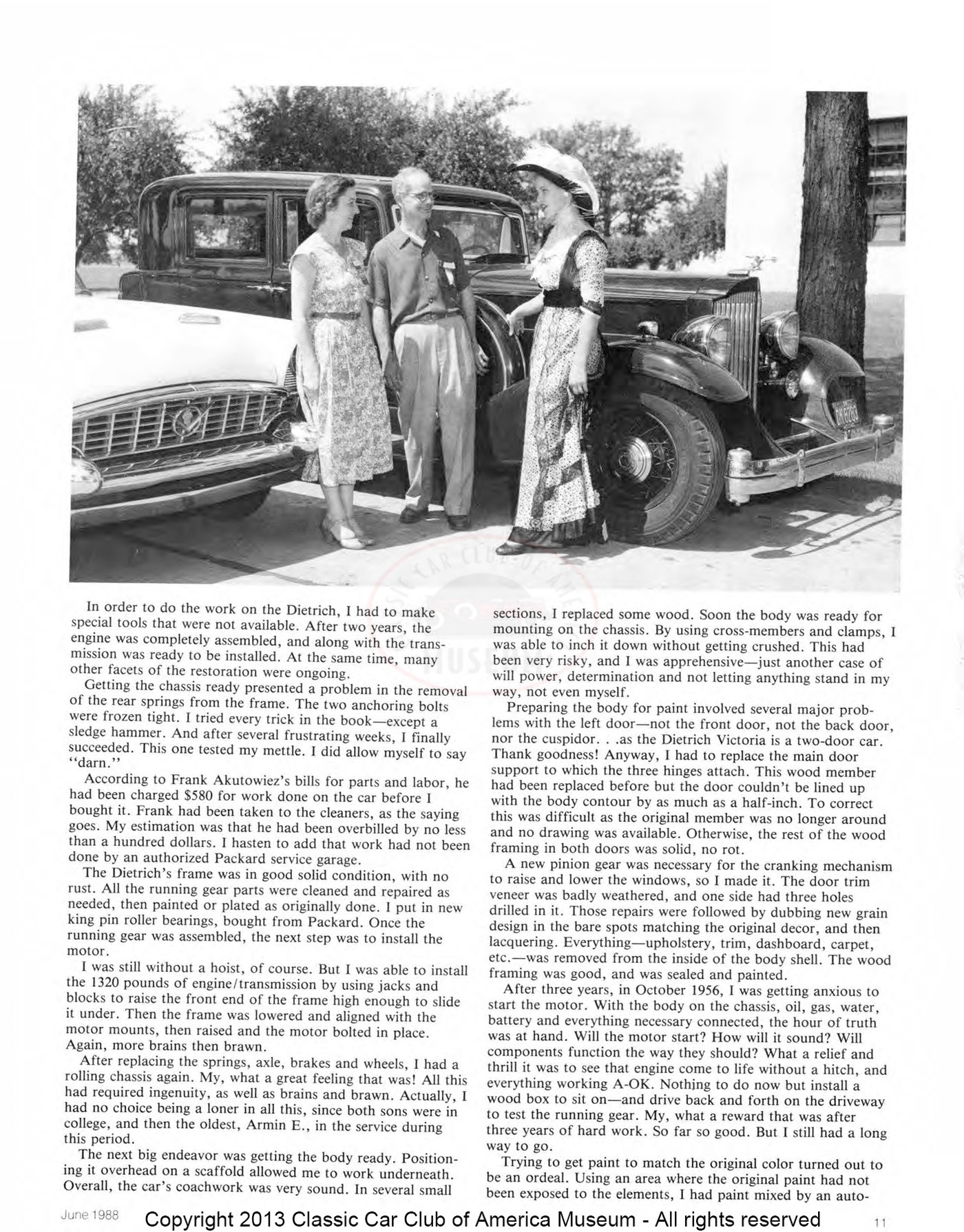 The Classic Car — Summer 1988, page 13 of 52