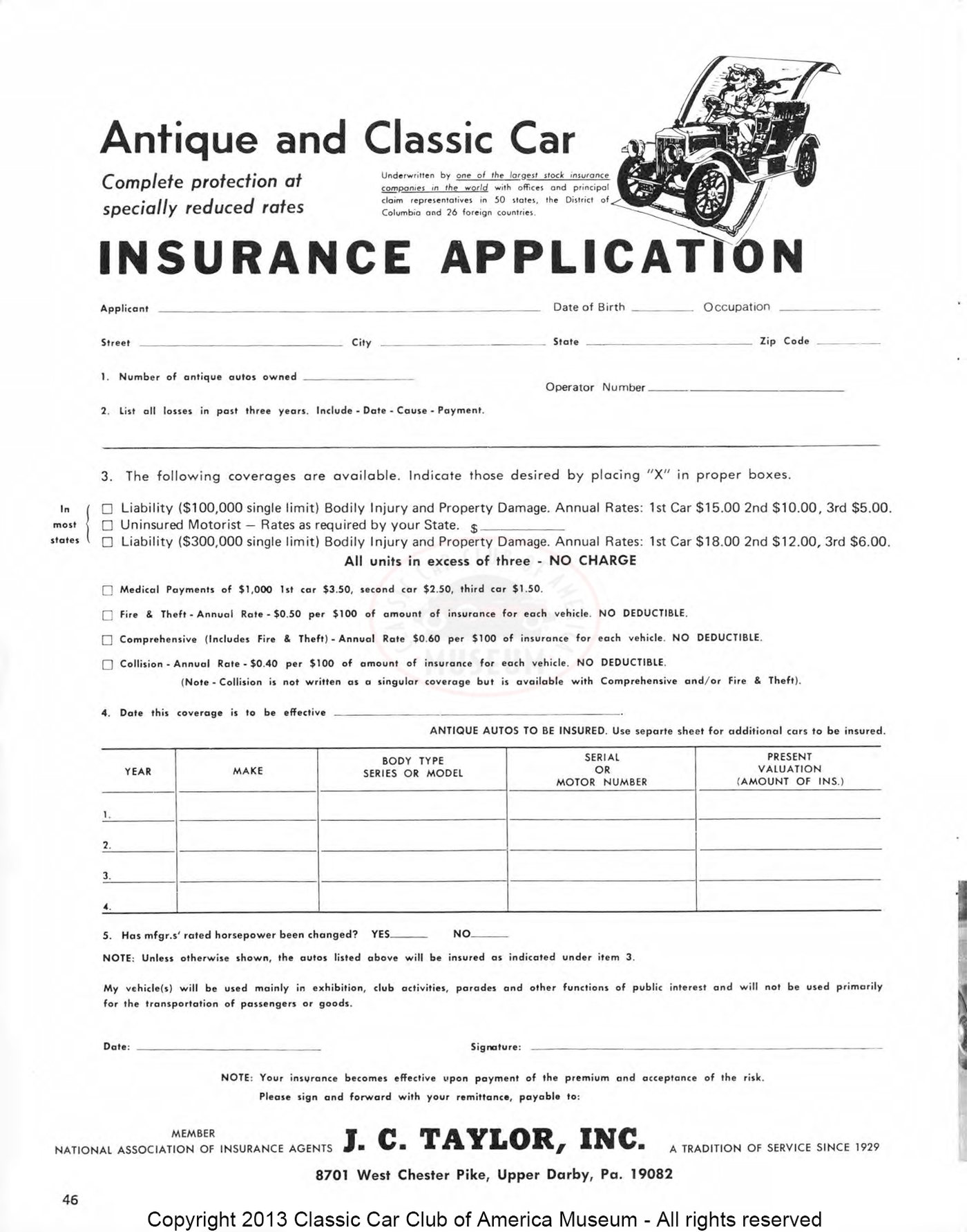 The Classic Car — Spring 1970, page 48 of 52