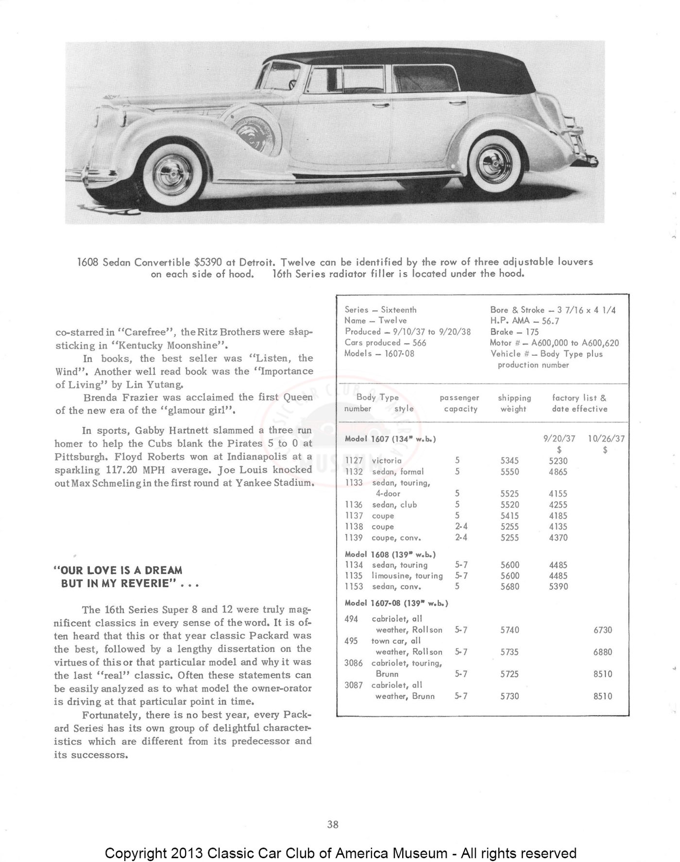 The Classic Car — Spring 1960, page 39 of 55