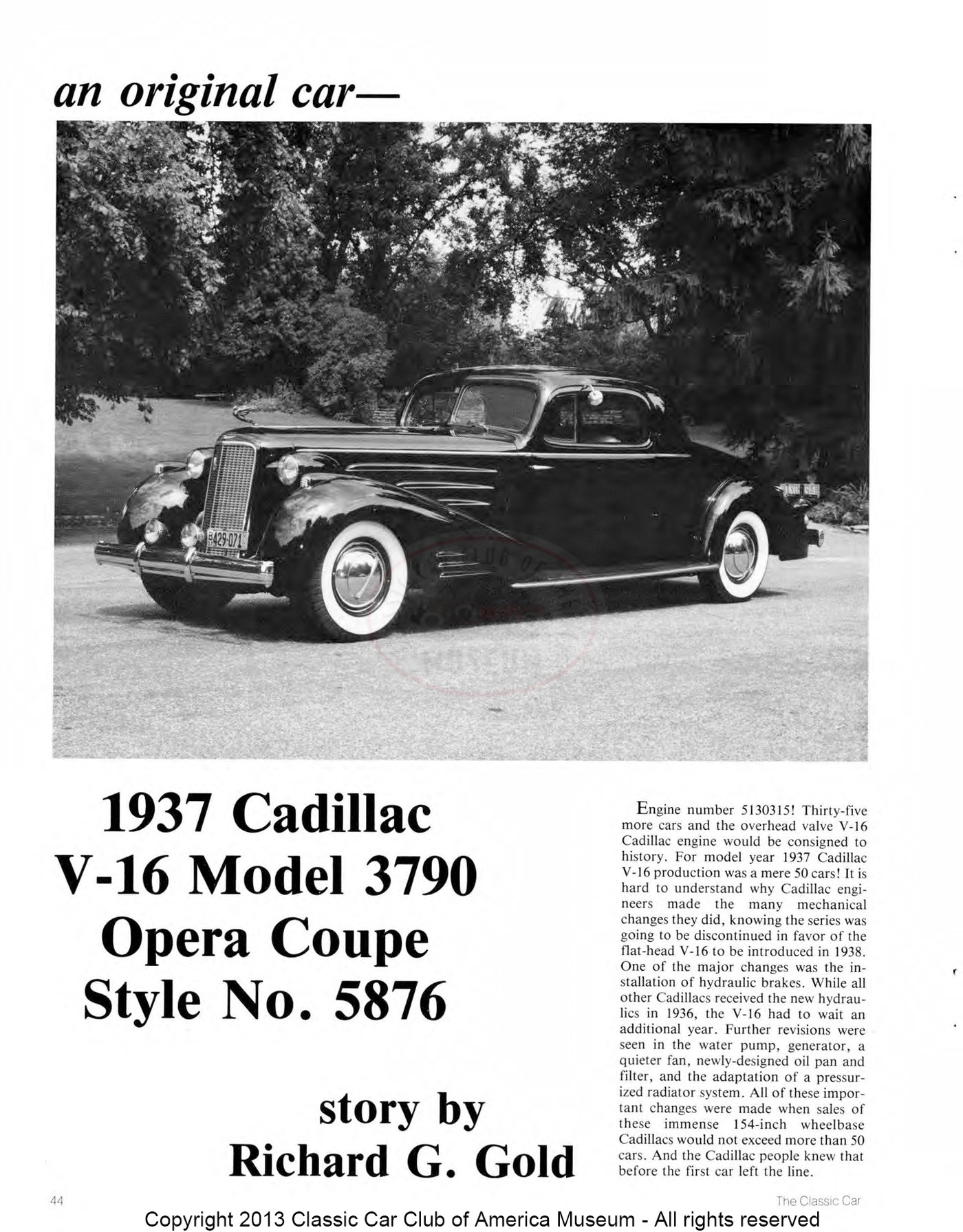 The Classic Car — Summer 1988, page 46 of 52