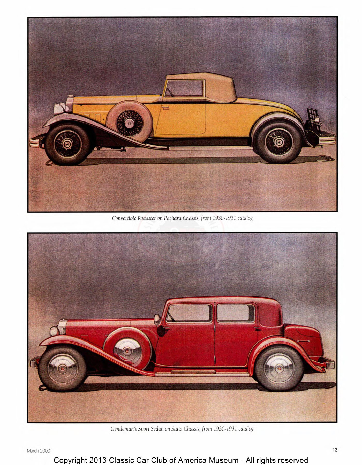 The Classic Car — Spring 2000, page 15 of 52