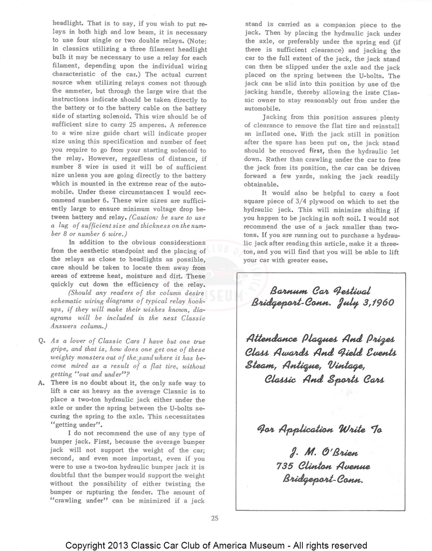 The Classic Car — Spring 1960, page 27 of 55
