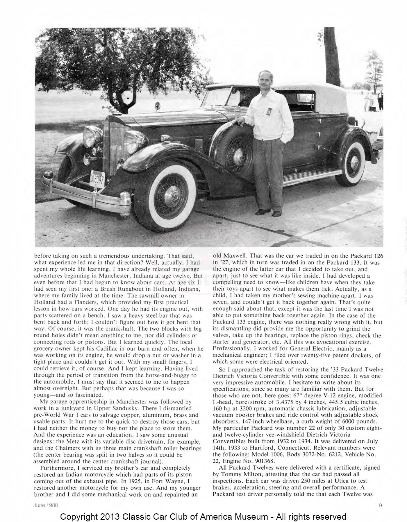 The Classic Car — Summer 1988, page 11 of 52