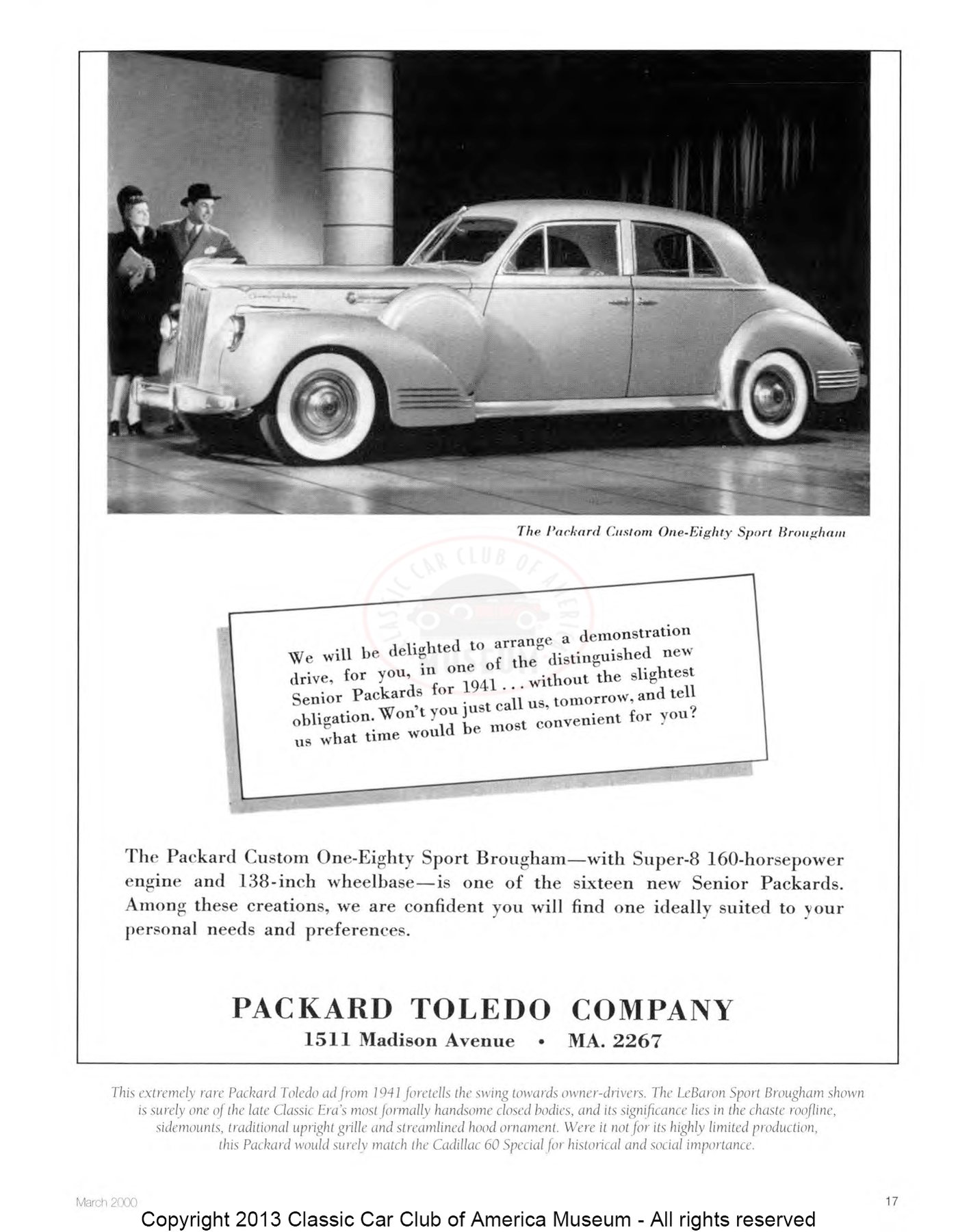 The Classic Car — Spring 2000, page 19 of 52