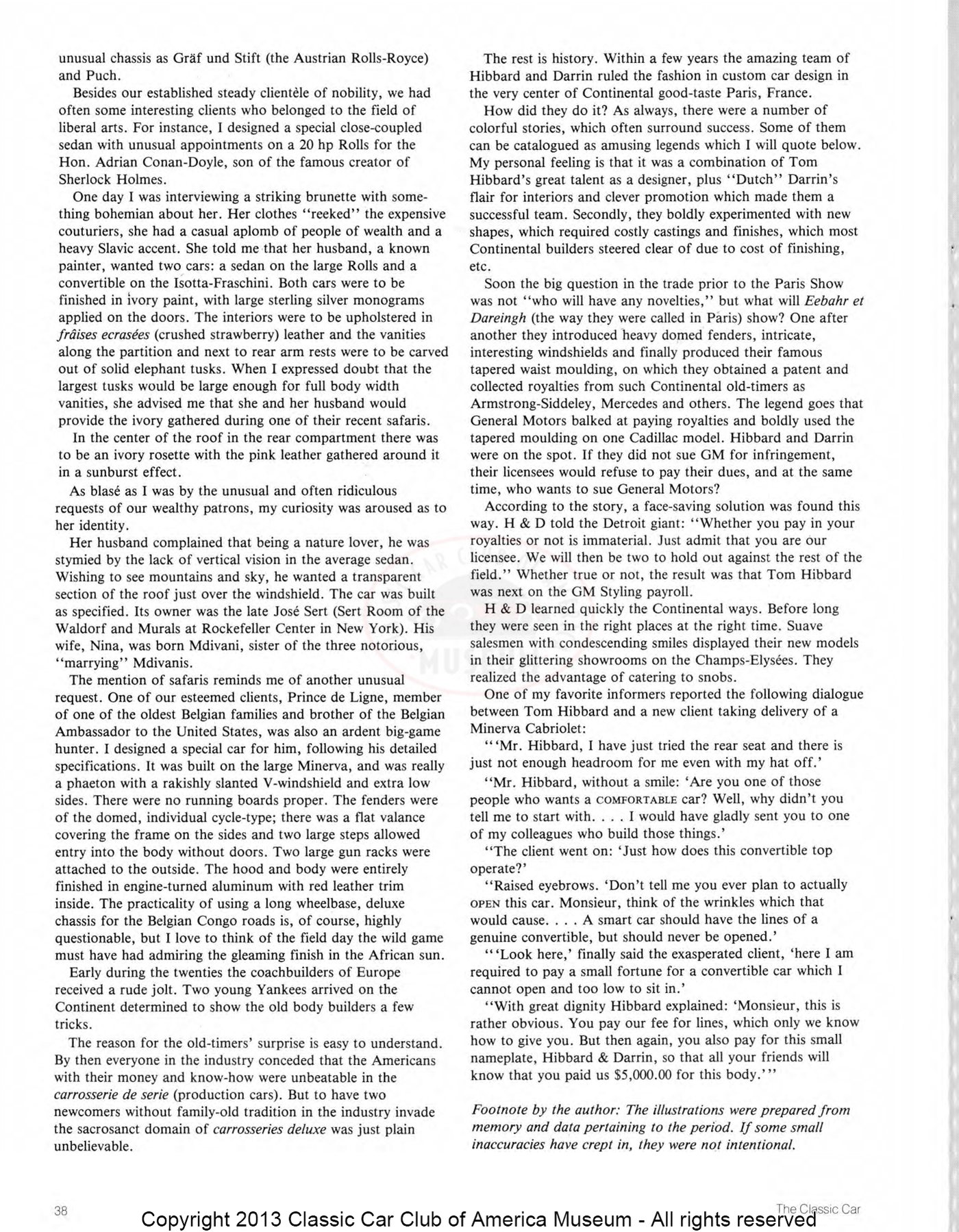 The Classic Car — Spring 1990, page 40 of 52
