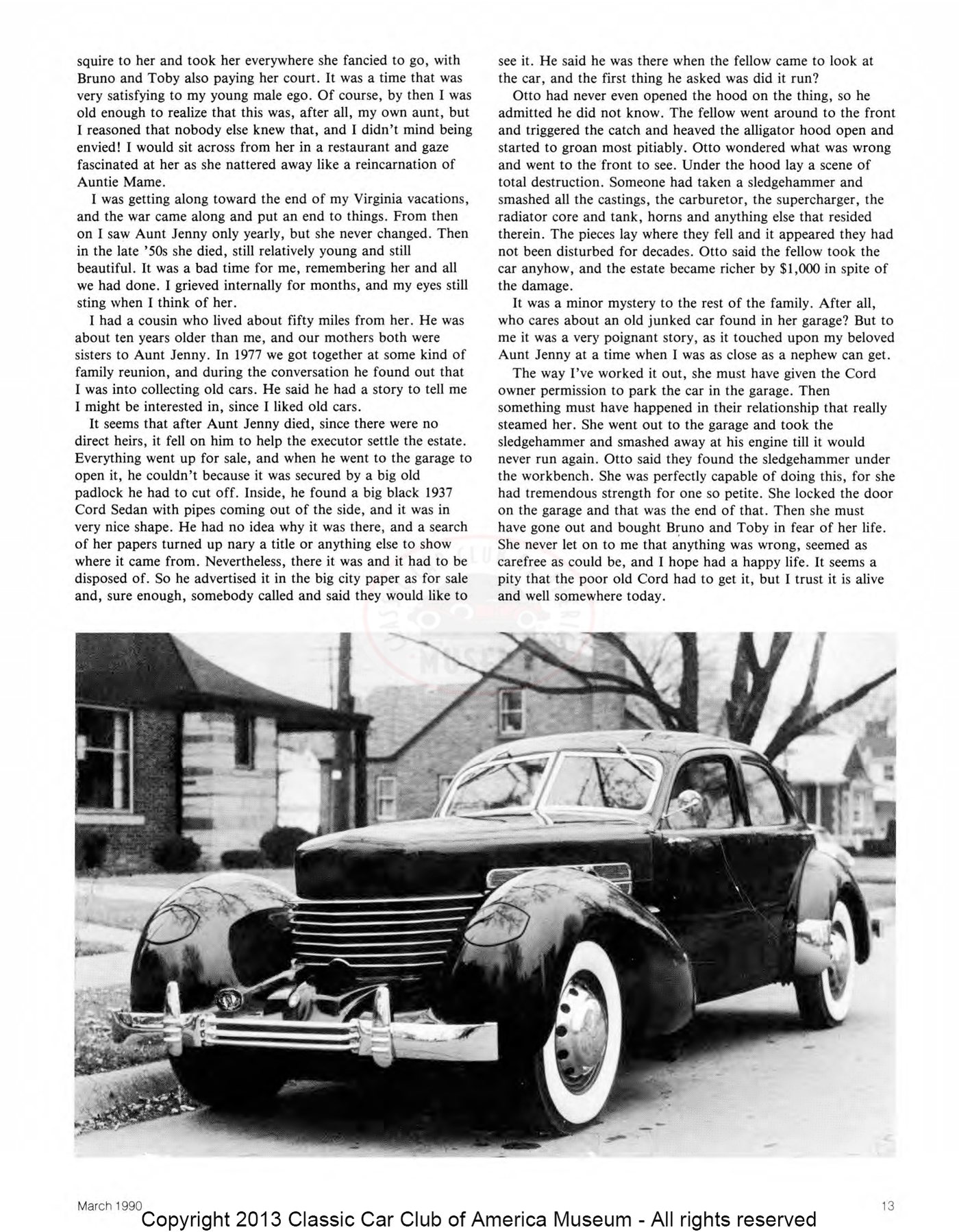 The Classic Car — Spring 1990, page 15 of 52
