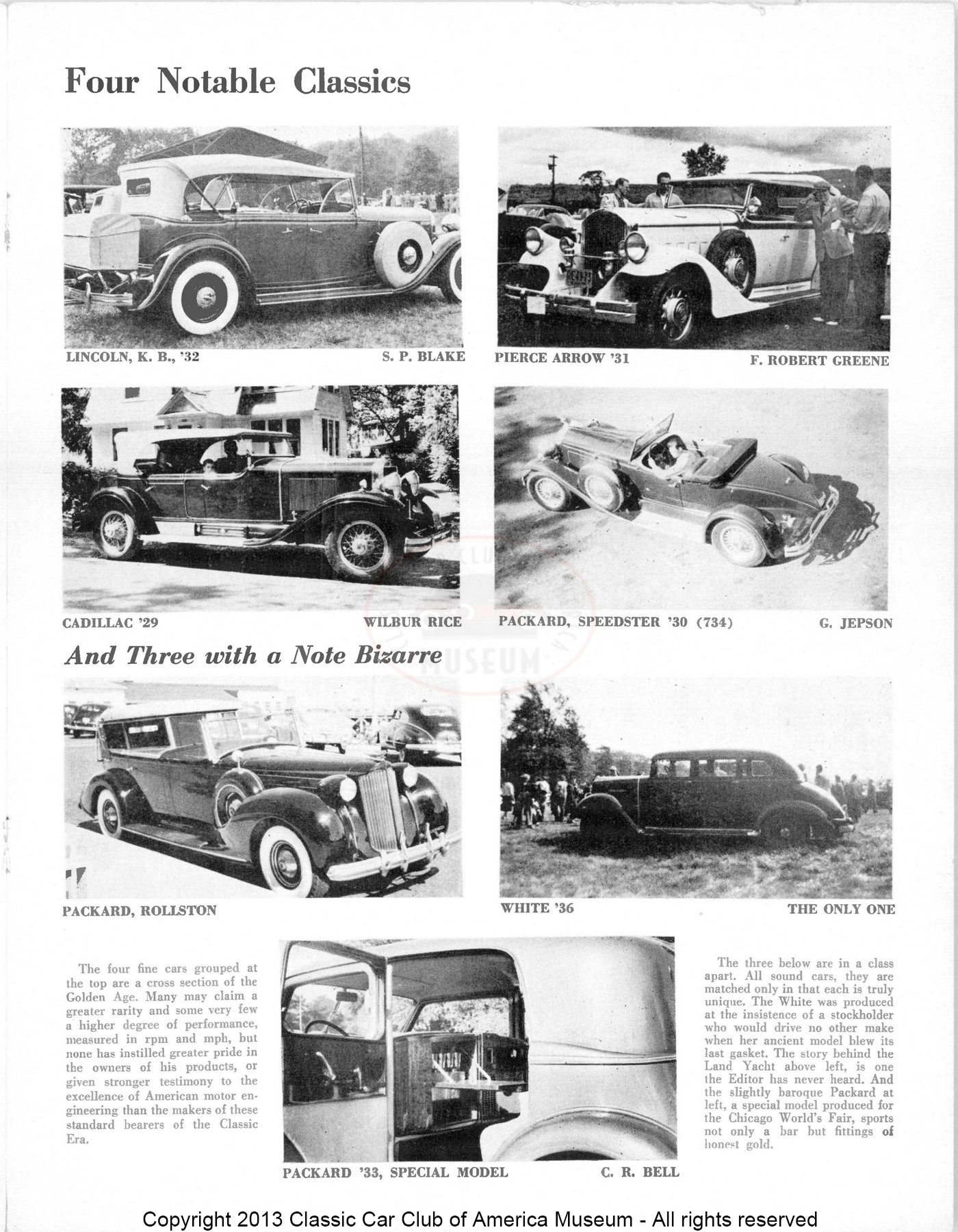 The Classic Car — January 1953, page 5 of 8