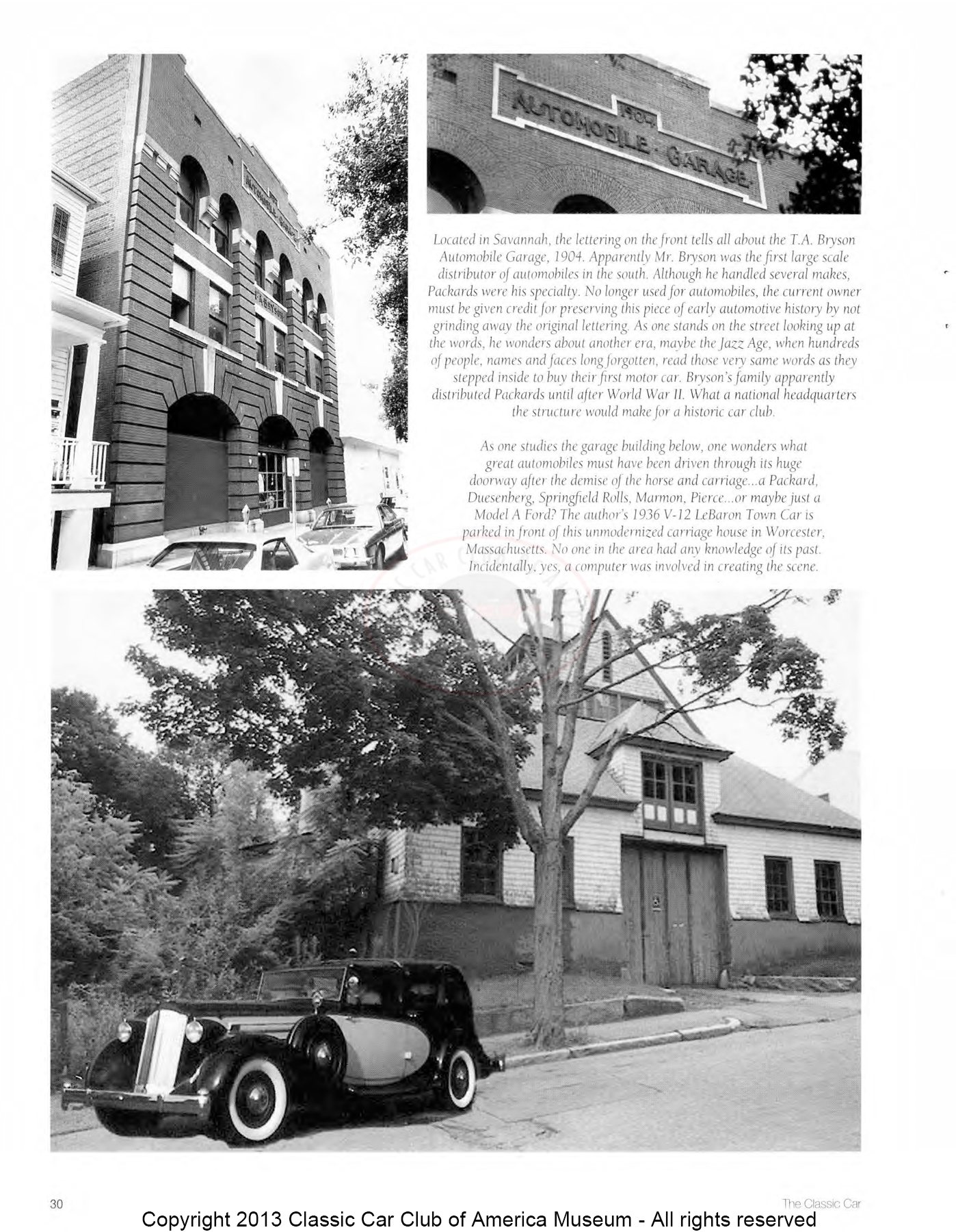 The Classic Car — Spring 2000, page 32 of 52