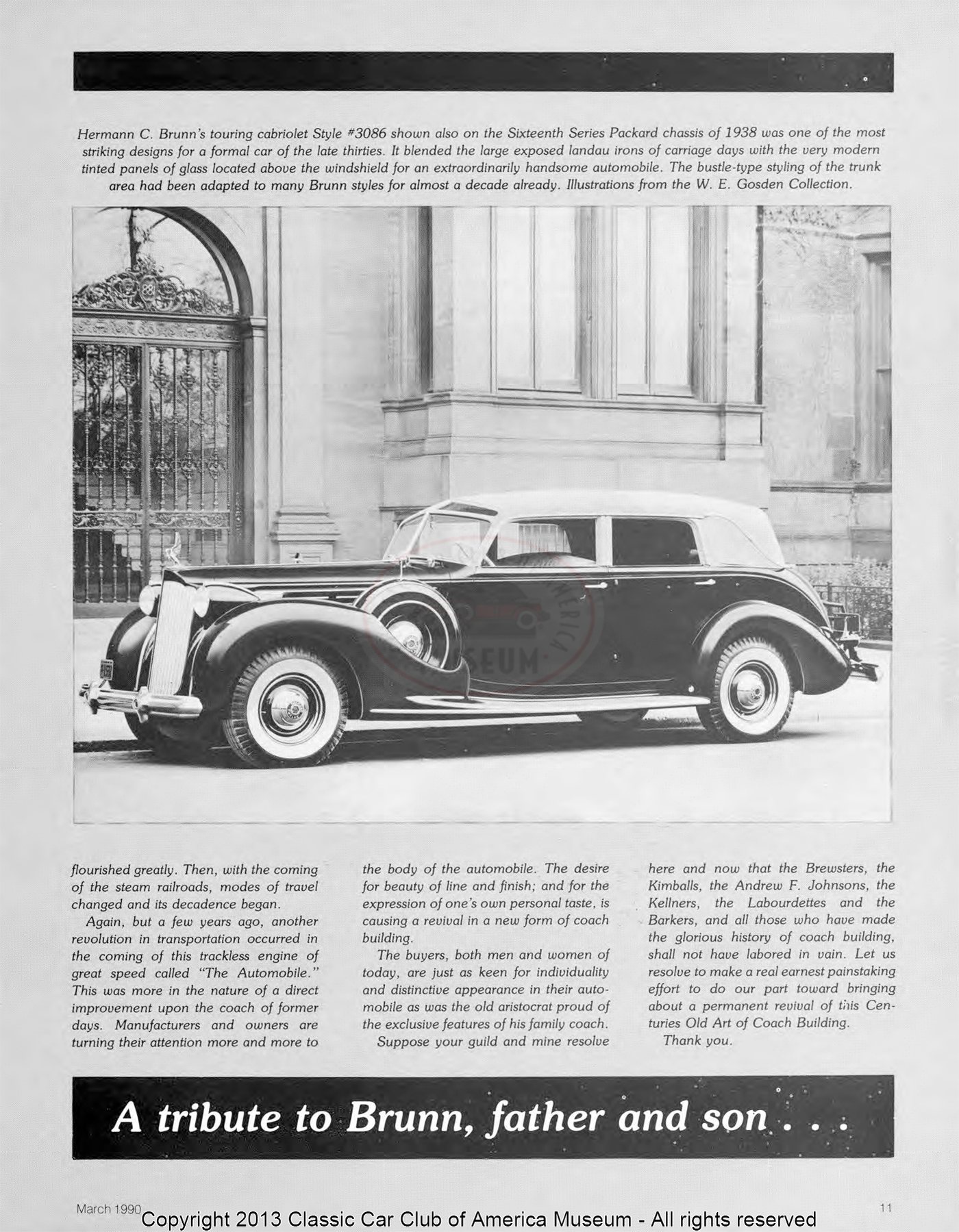 The Classic Car — Spring 1990, page 13 of 52