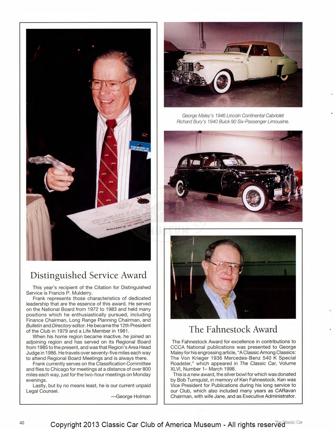 The Classic Car — Spring 2000, page 42 of 52