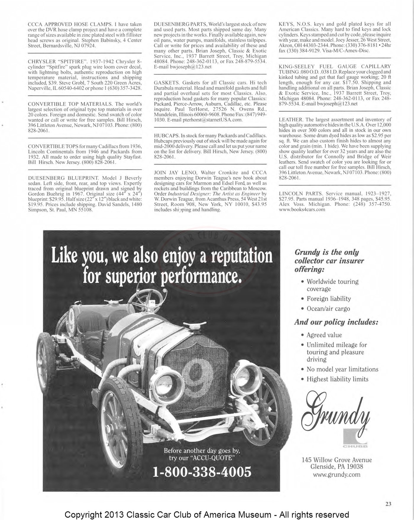 CCCA Bulletin — January 2000, page 27 of 32