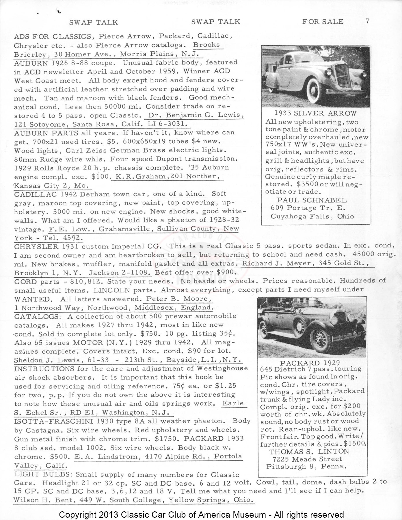 CCCA Bulletin — February 1960, page 7 of 12