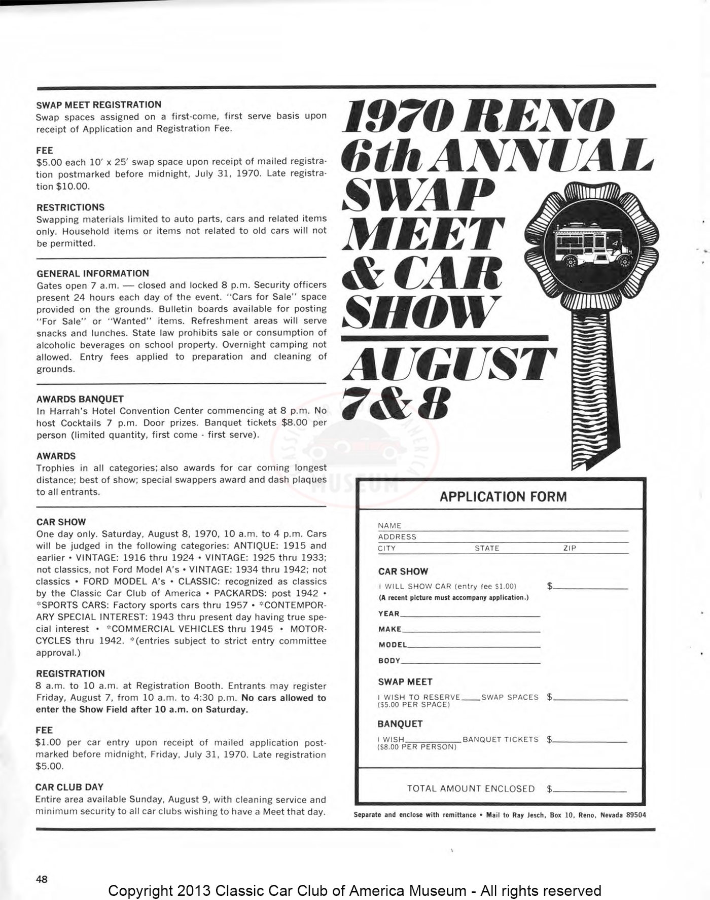 The Classic Car — Spring 1970, page 50 of 52