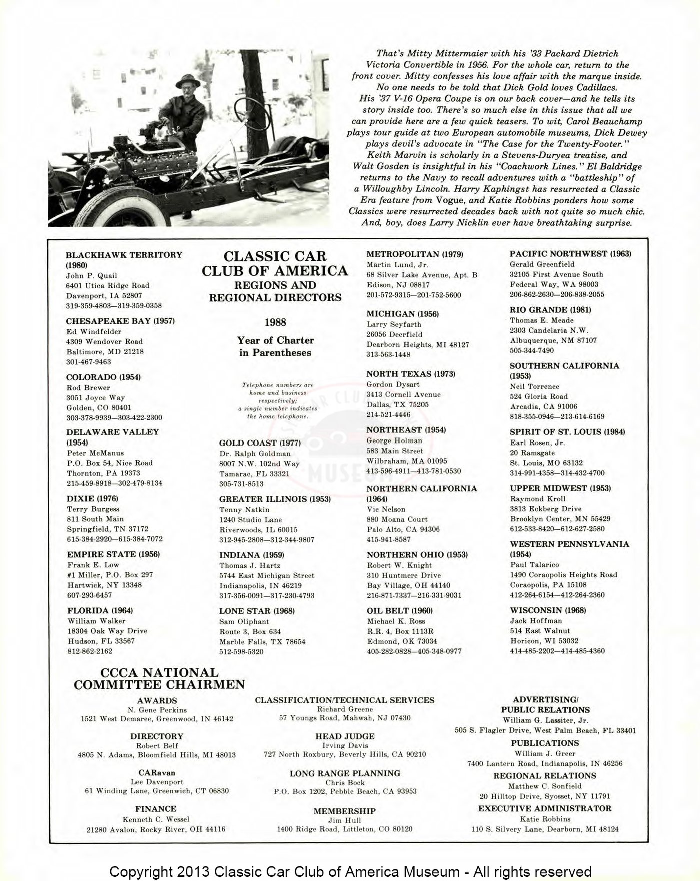 The Classic Car — Summer 1988, page 2 of 52