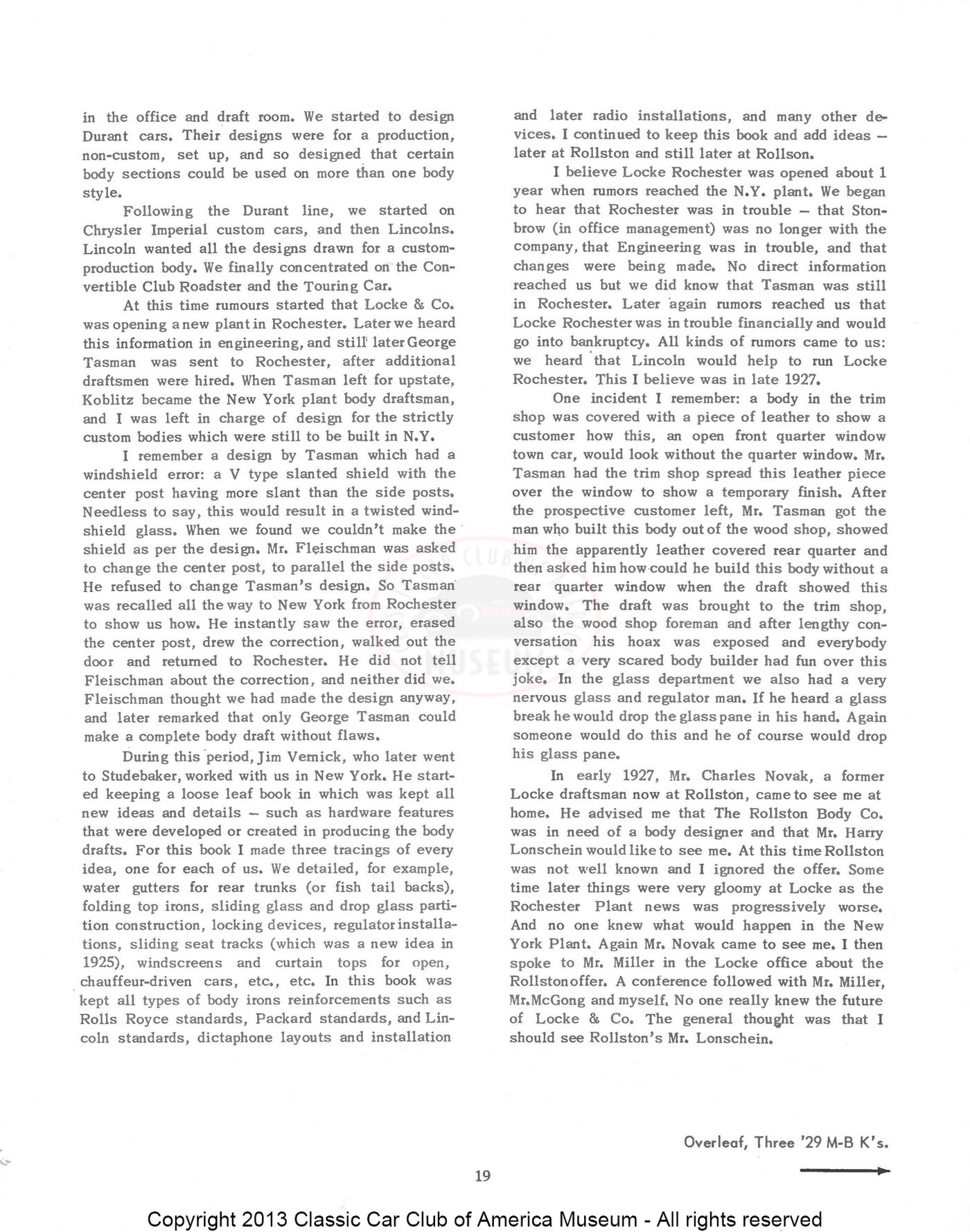 The Classic Car — Spring 1960, page 21 of 55
