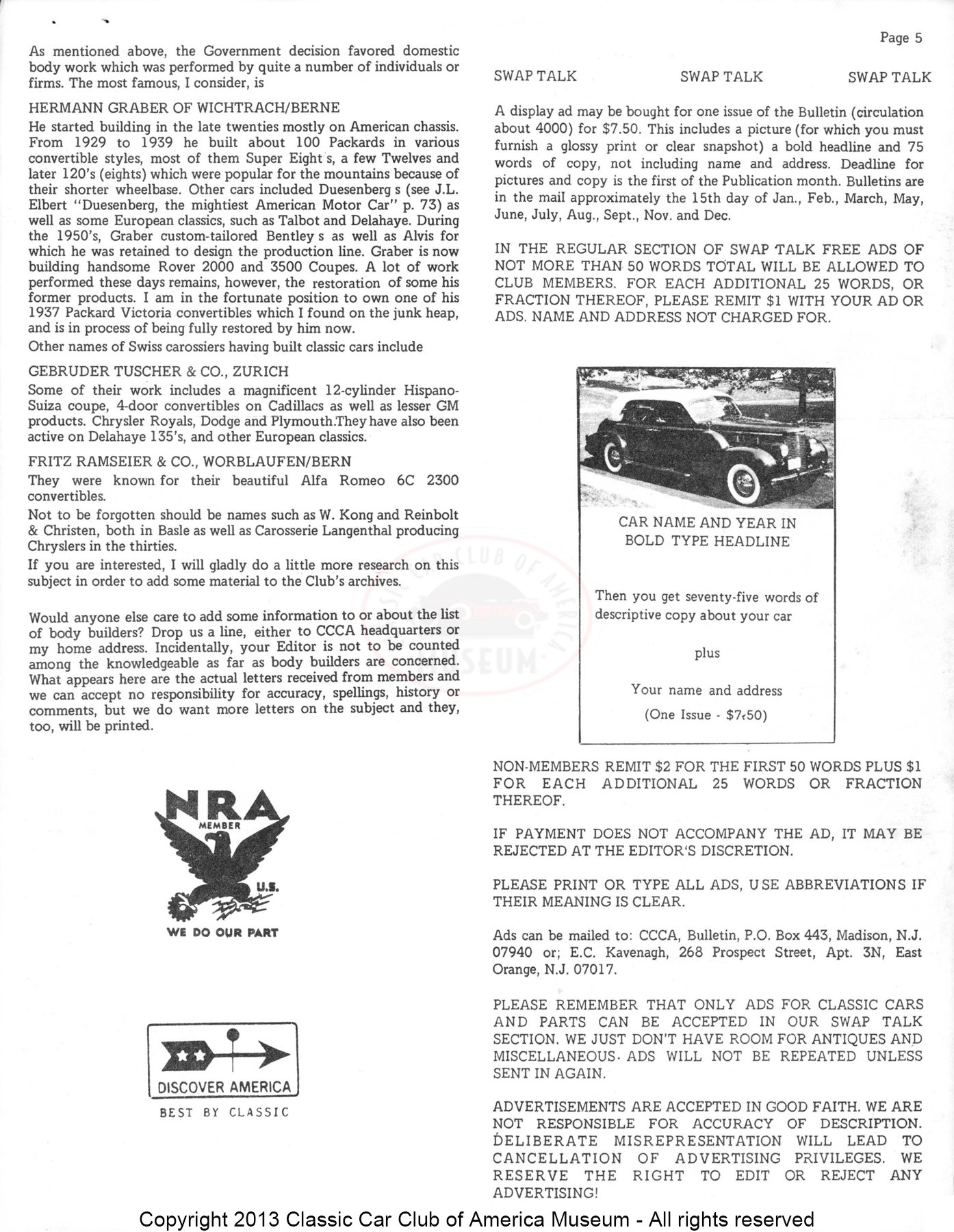 CCCA Bulletin — January 1970, page 5 of 14
