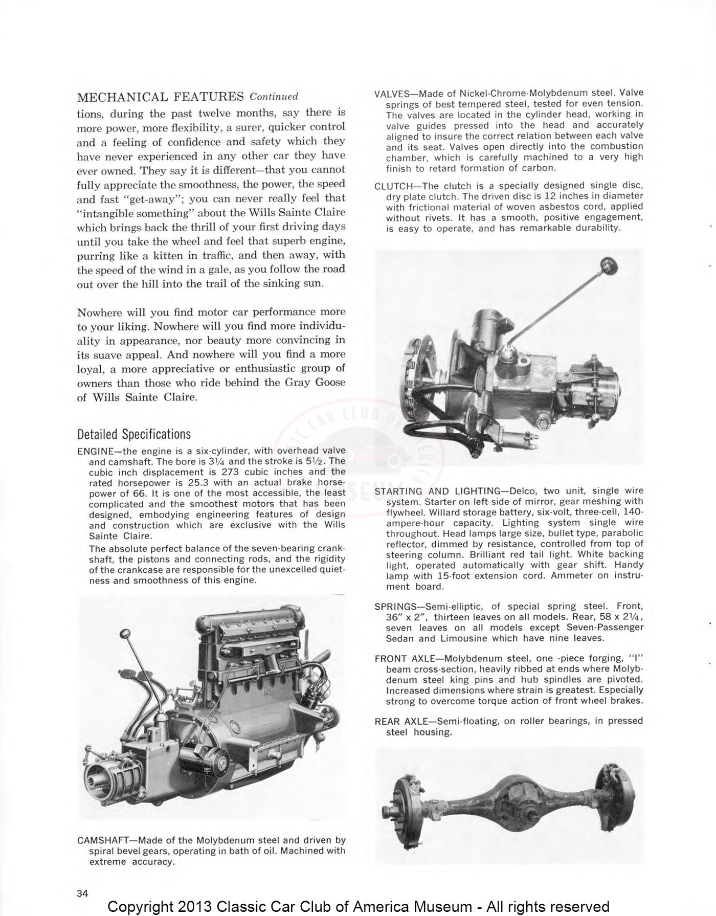The Classic Car — Spring 1970, page 36 of 52