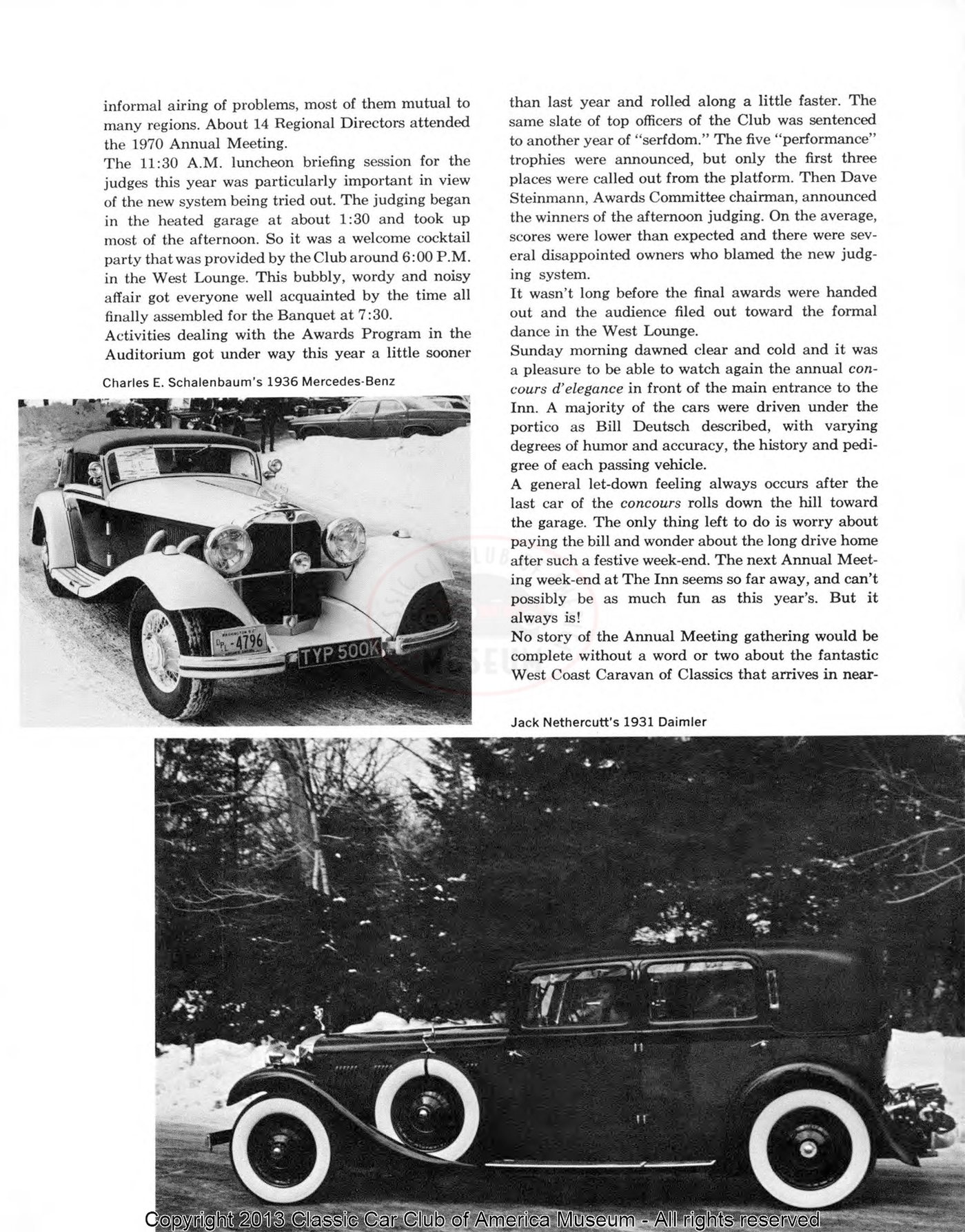 The Classic Car — Spring 1970, page 11 of 52