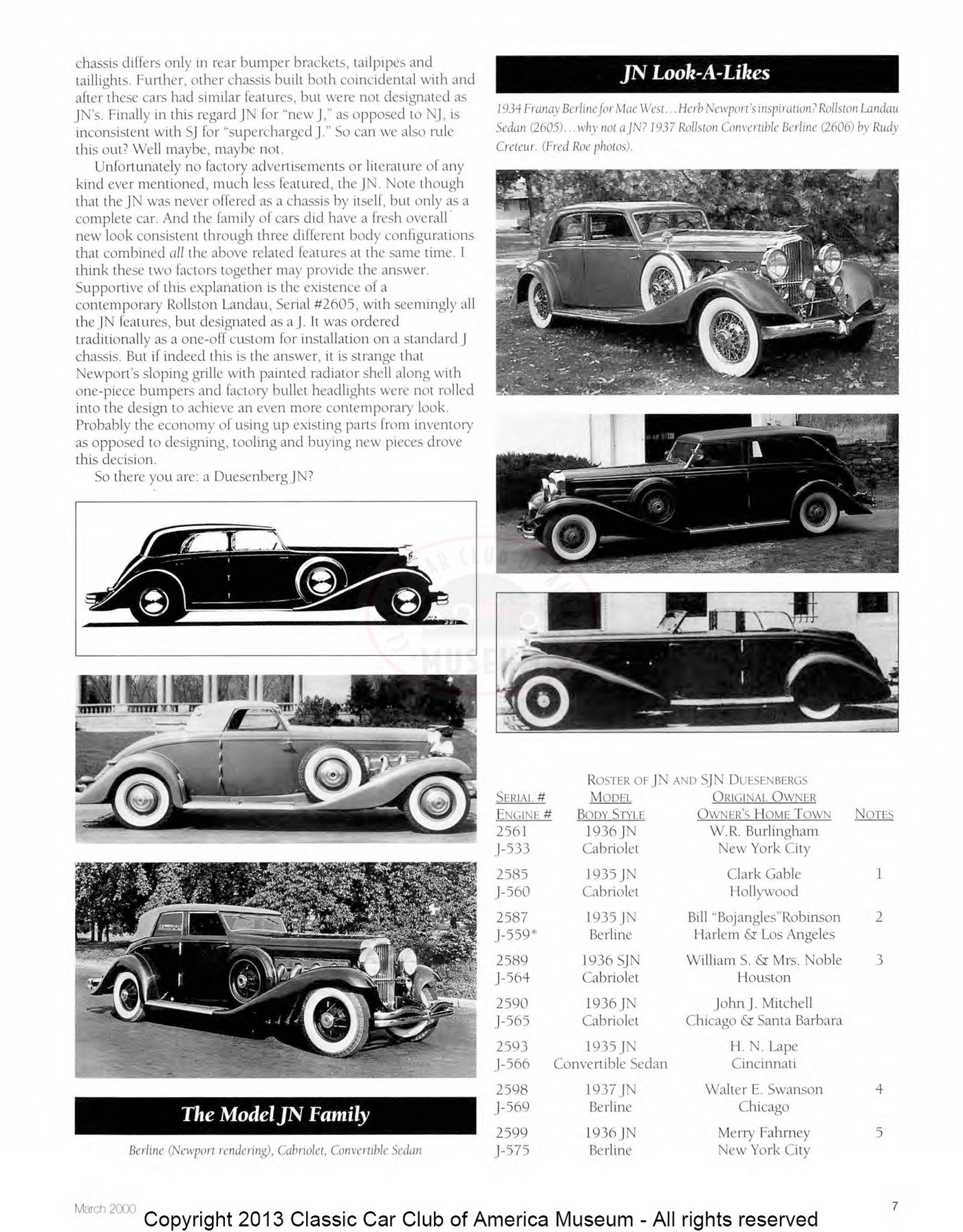 The Classic Car — Spring 2000, page 9 of 52