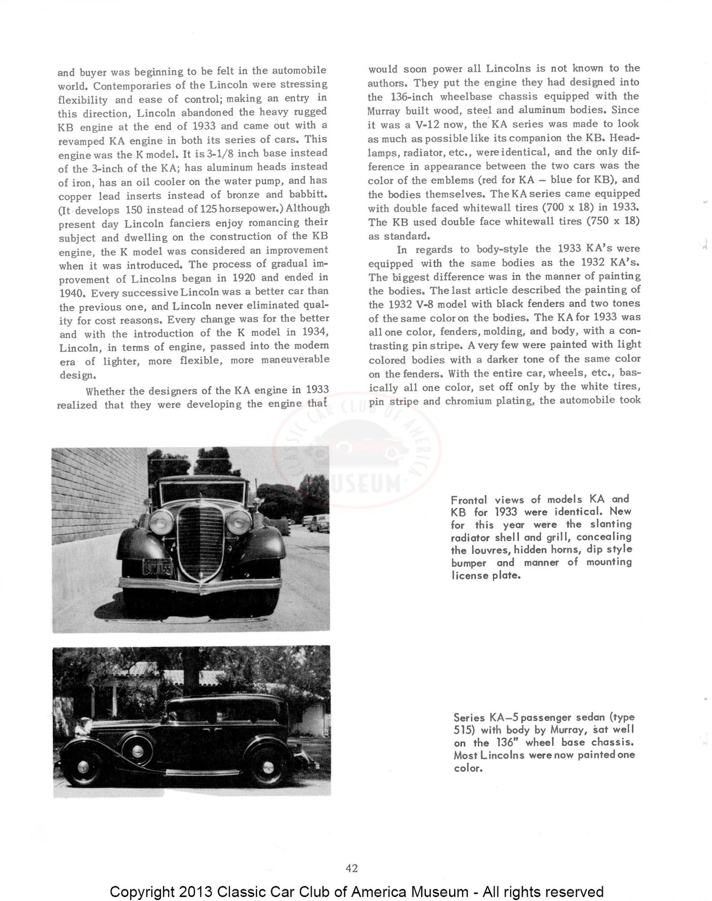 The Classic Car — Spring 1960, page 43 of 55