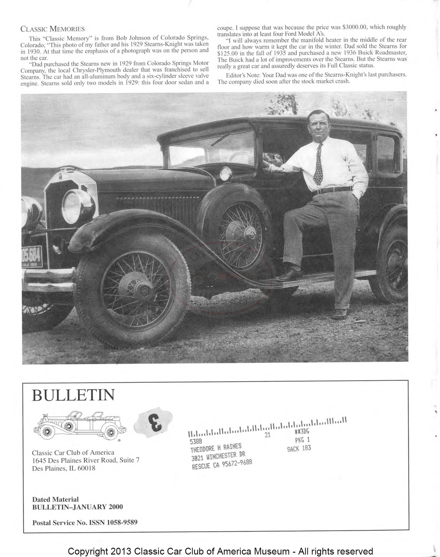 CCCA Bulletin — January 2000, page 32 of 32