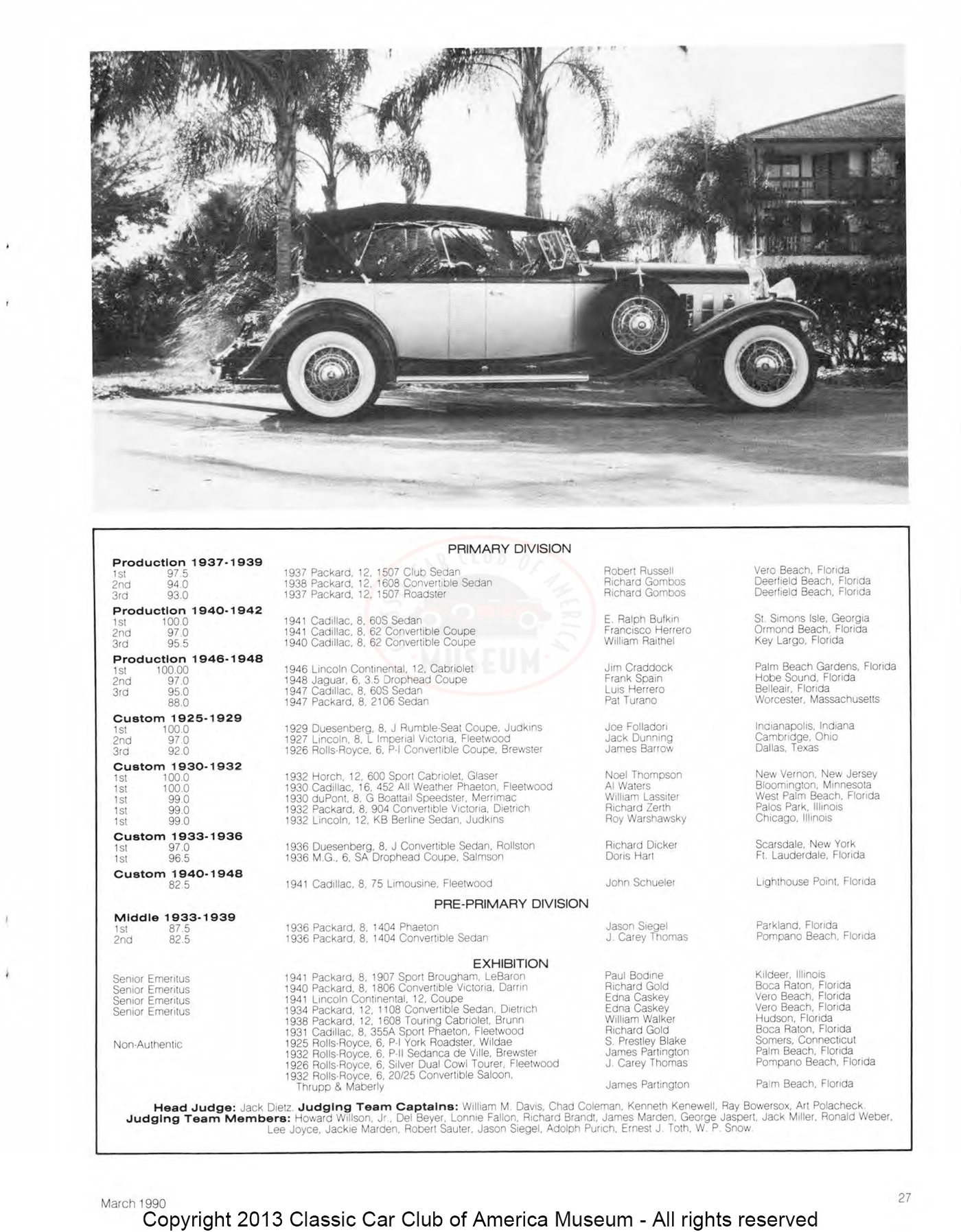 The Classic Car — Spring 1990, page 29 of 52