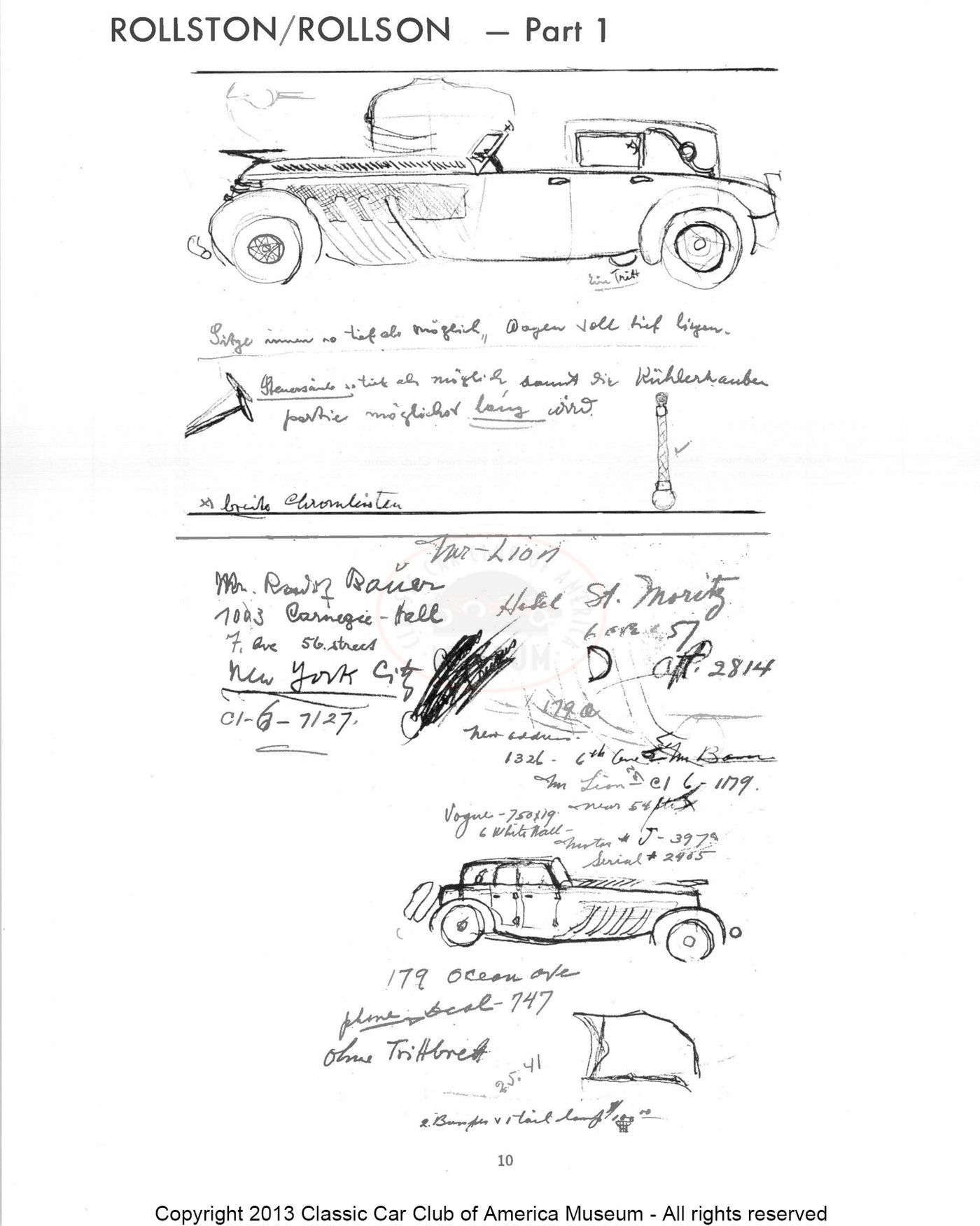 The Classic Car — Spring 1960, page 12 of 55