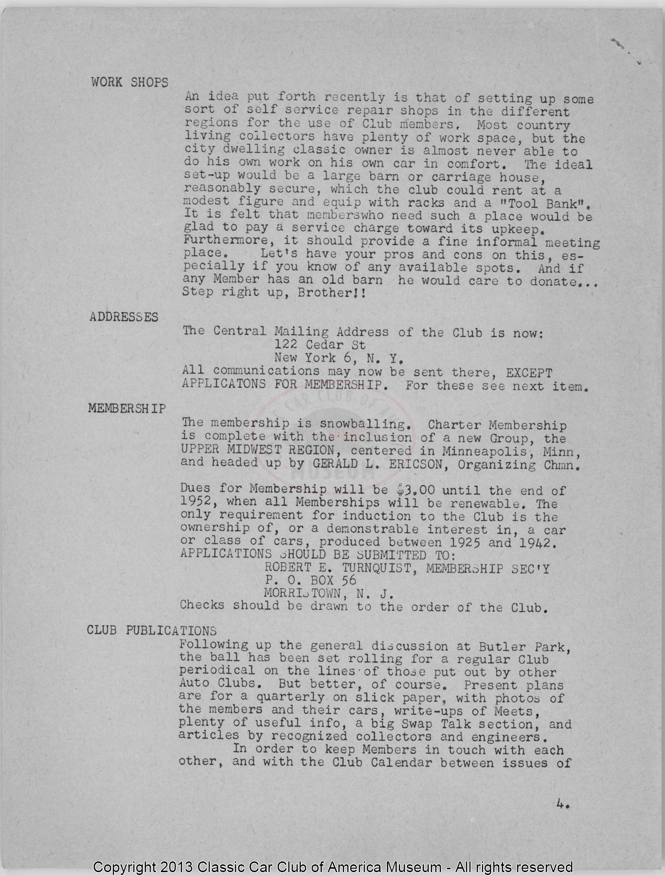CCCA Bulletin — October 1952, page 4 of 5