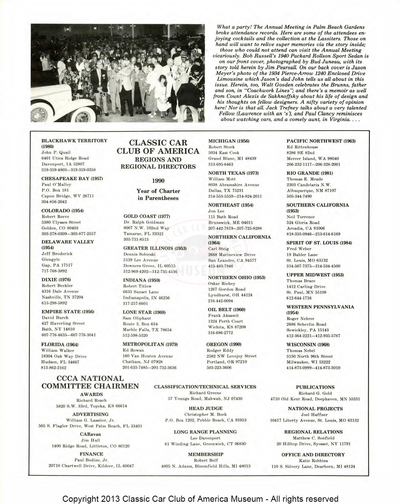 The Classic Car — Spring 1990, page 2 of 52