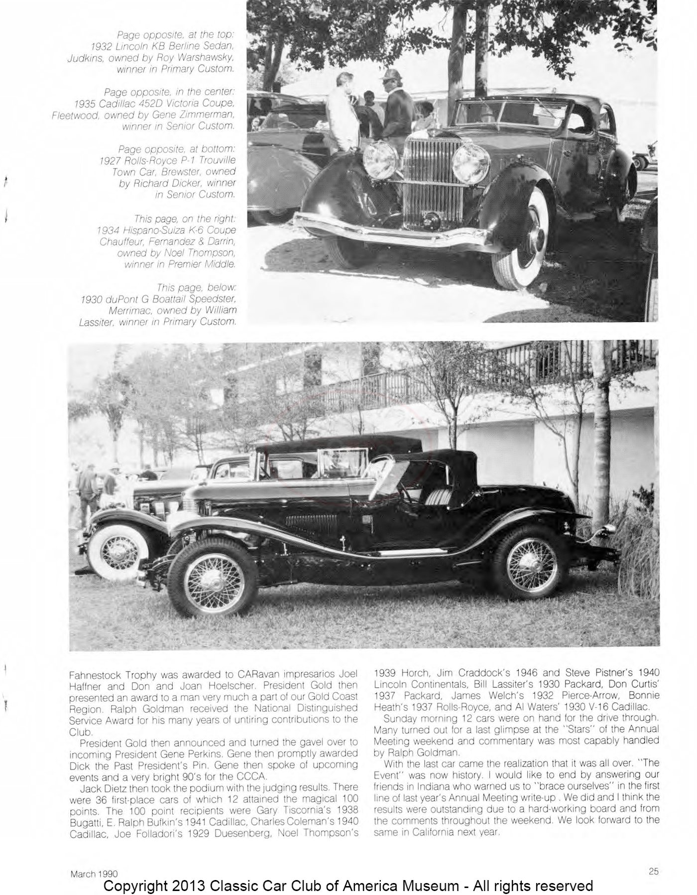 The Classic Car — Spring 1990, page 27 of 52