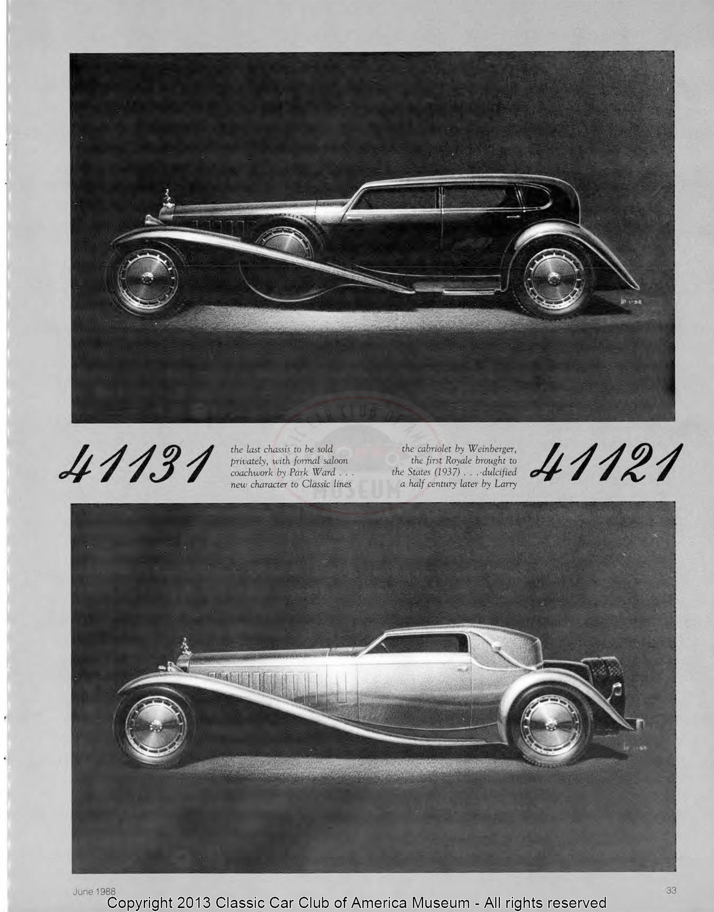 The Classic Car — Summer 1988, page 35 of 52