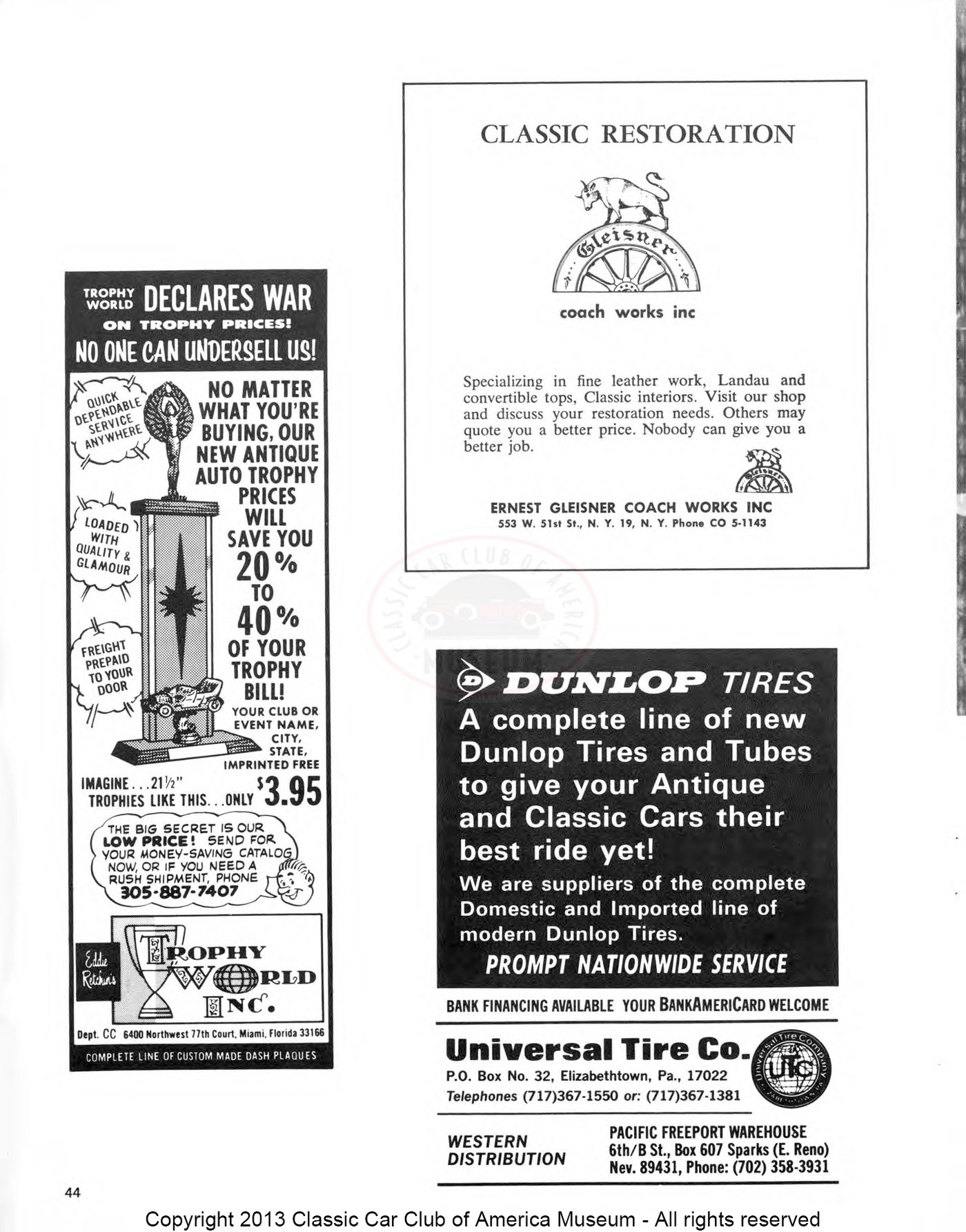 The Classic Car — Spring 1970, page 46 of 52
