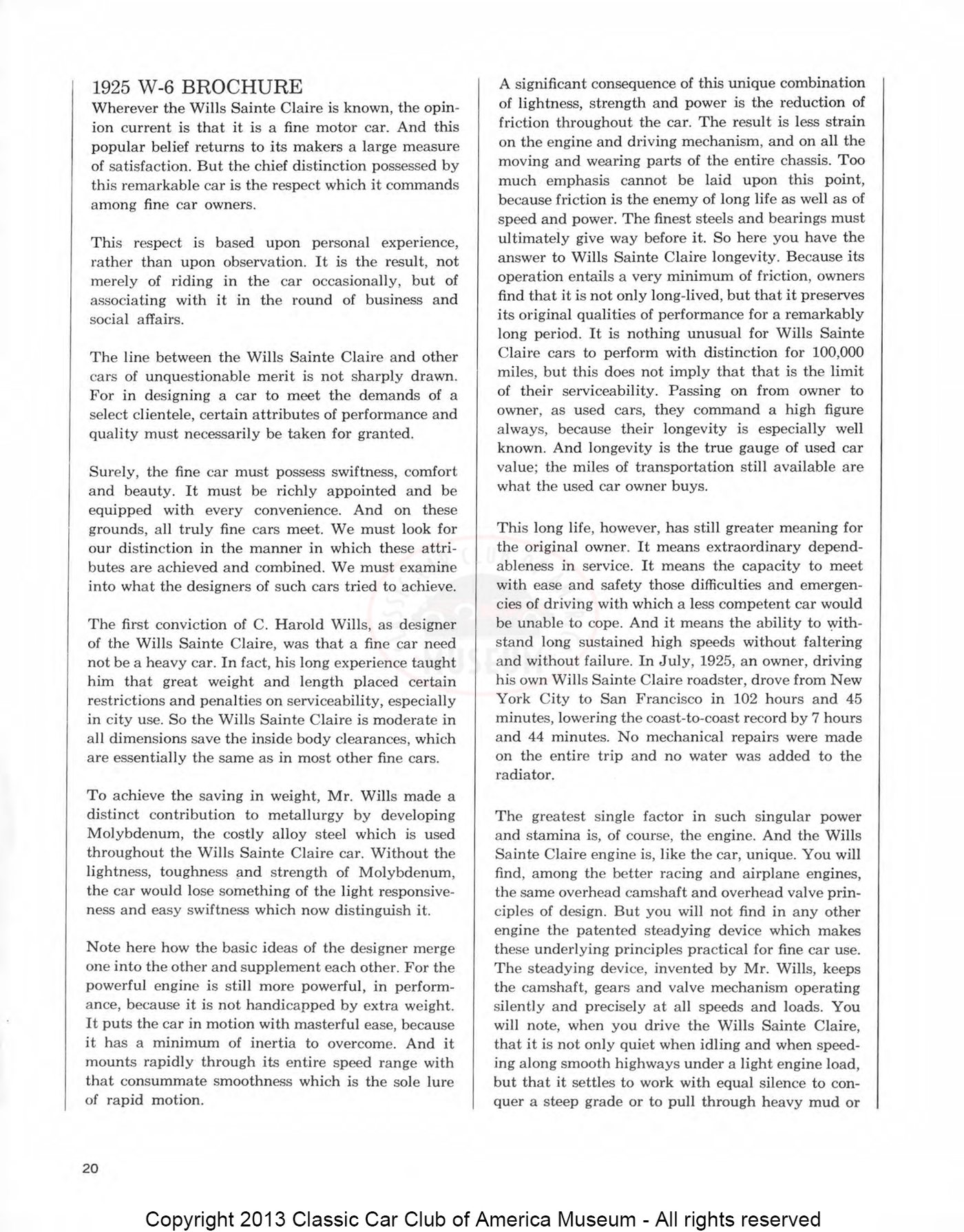 The Classic Car — Spring 1970, page 22 of 52