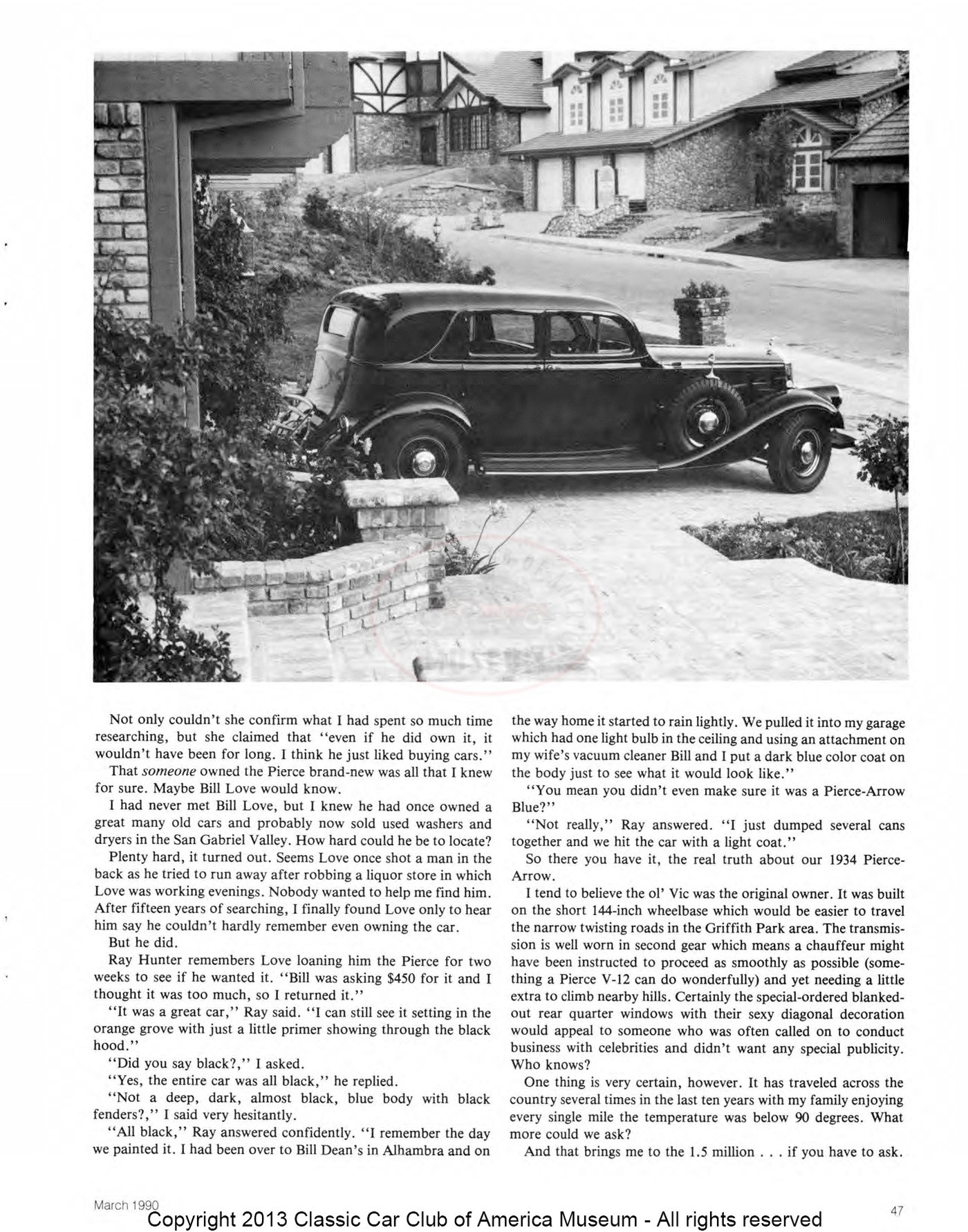 The Classic Car — Spring 1990, page 49 of 52