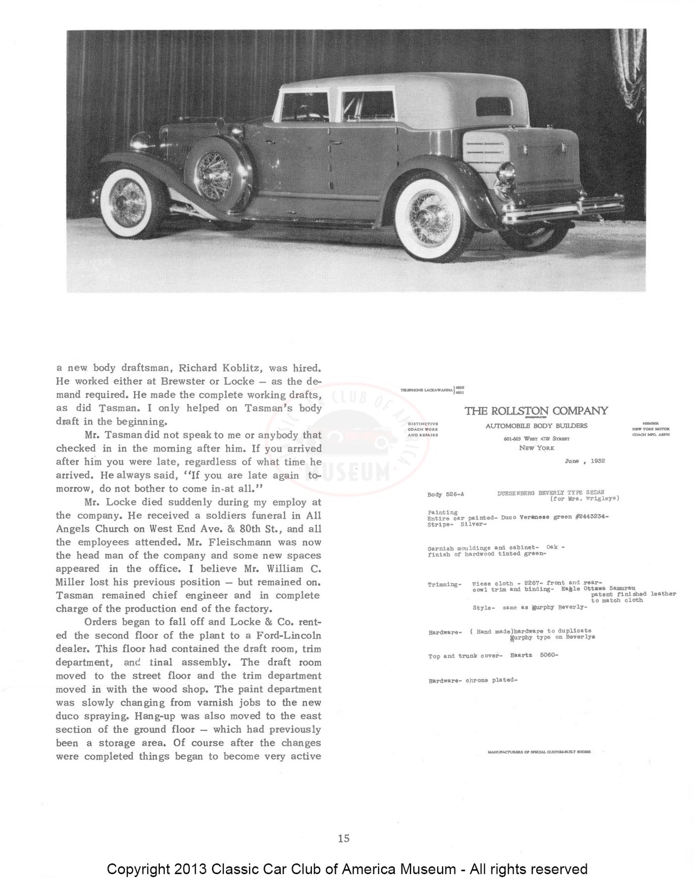 The Classic Car — Spring 1960, page 17 of 55