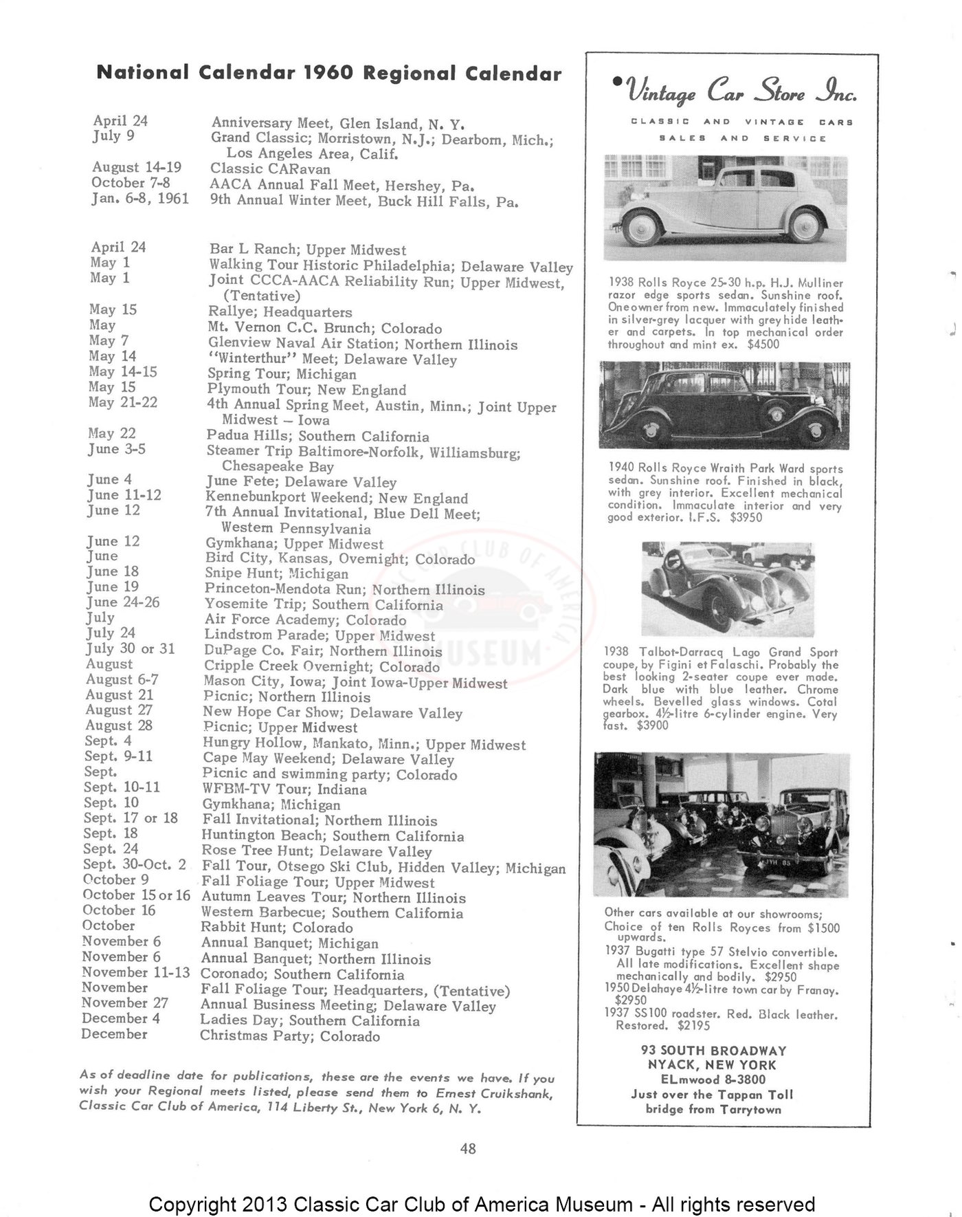 The Classic Car — Spring 1960, page 49 of 55