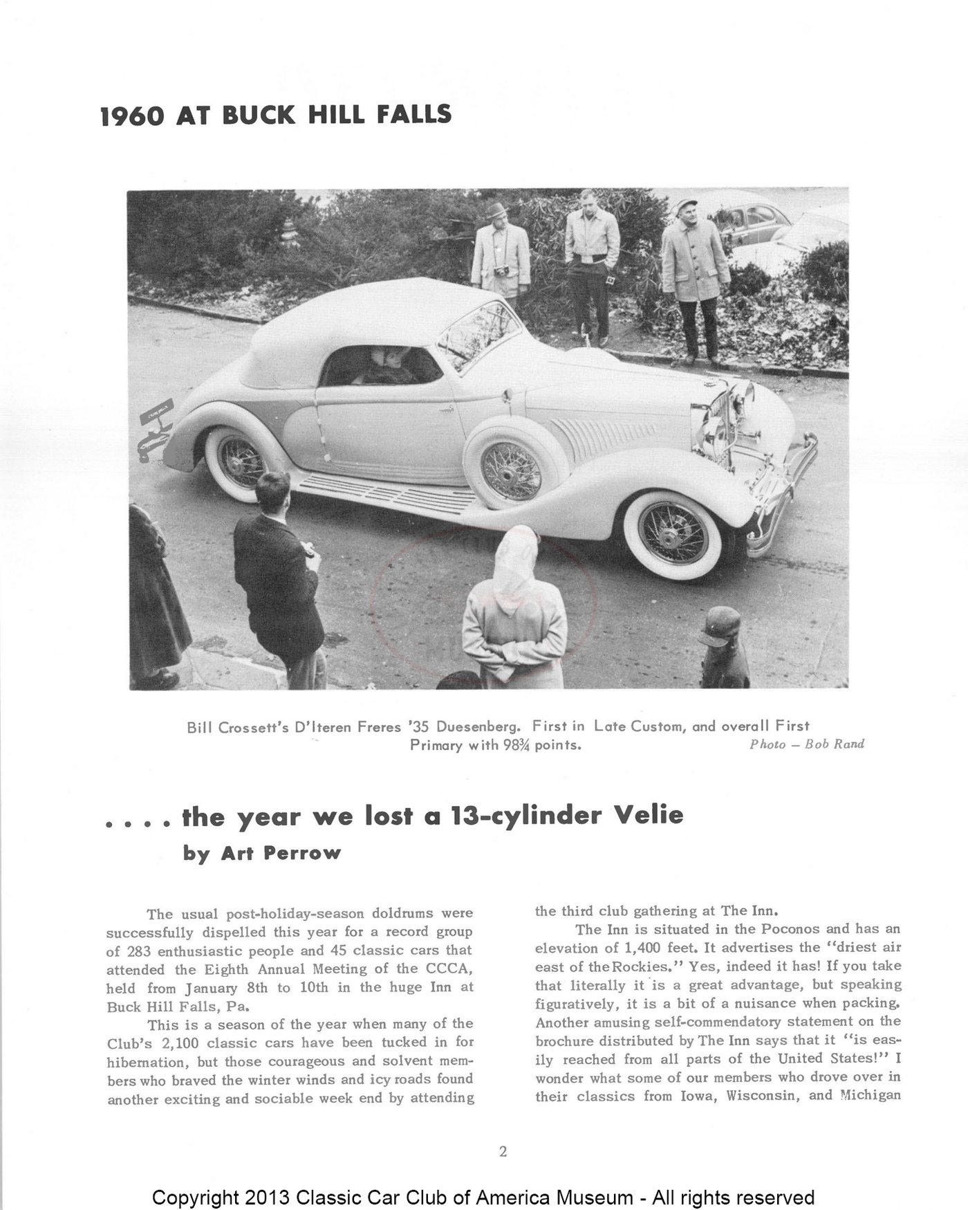 The Classic Car — Spring 1960, page 4 of 55