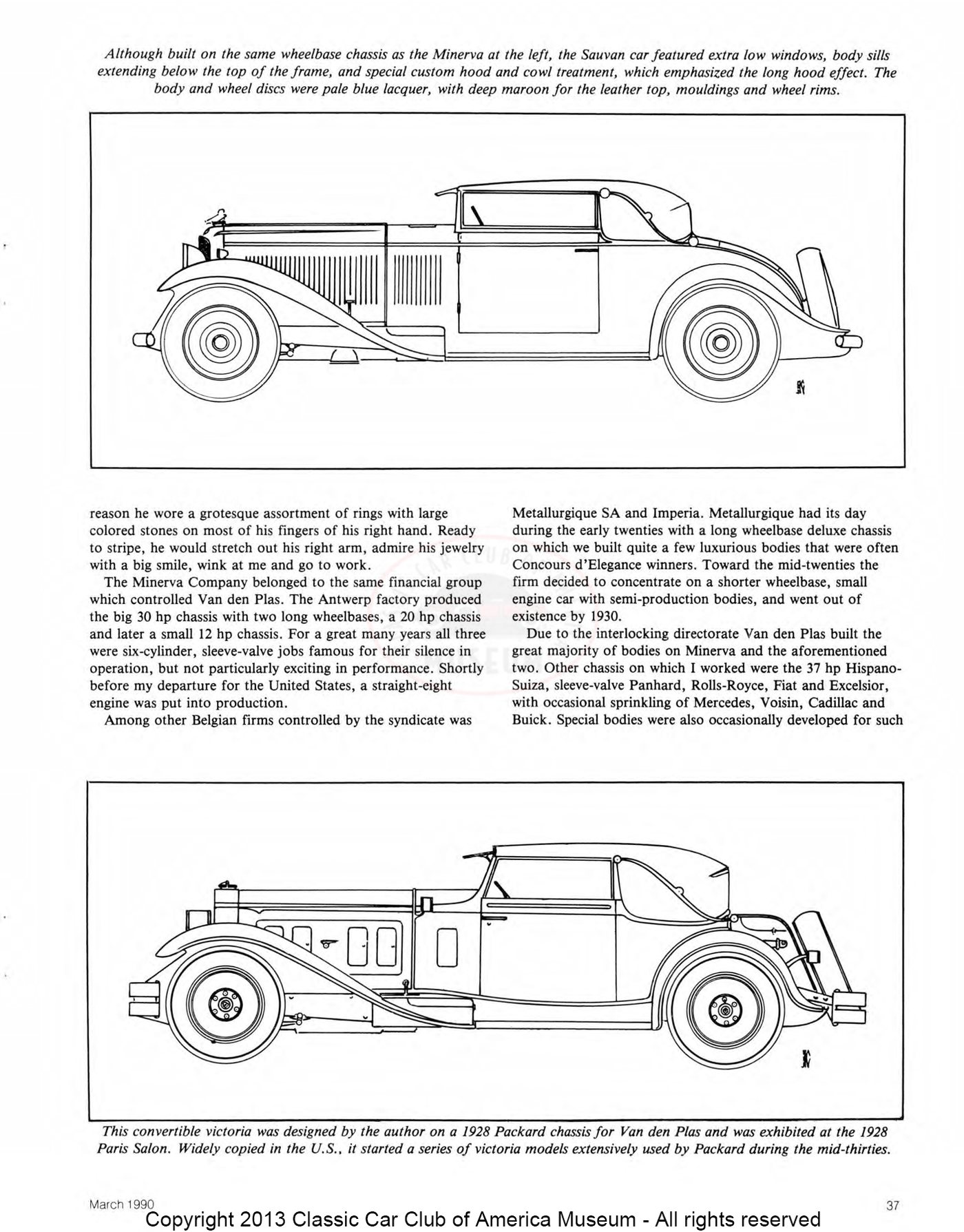 The Classic Car — Spring 1990, page 39 of 52