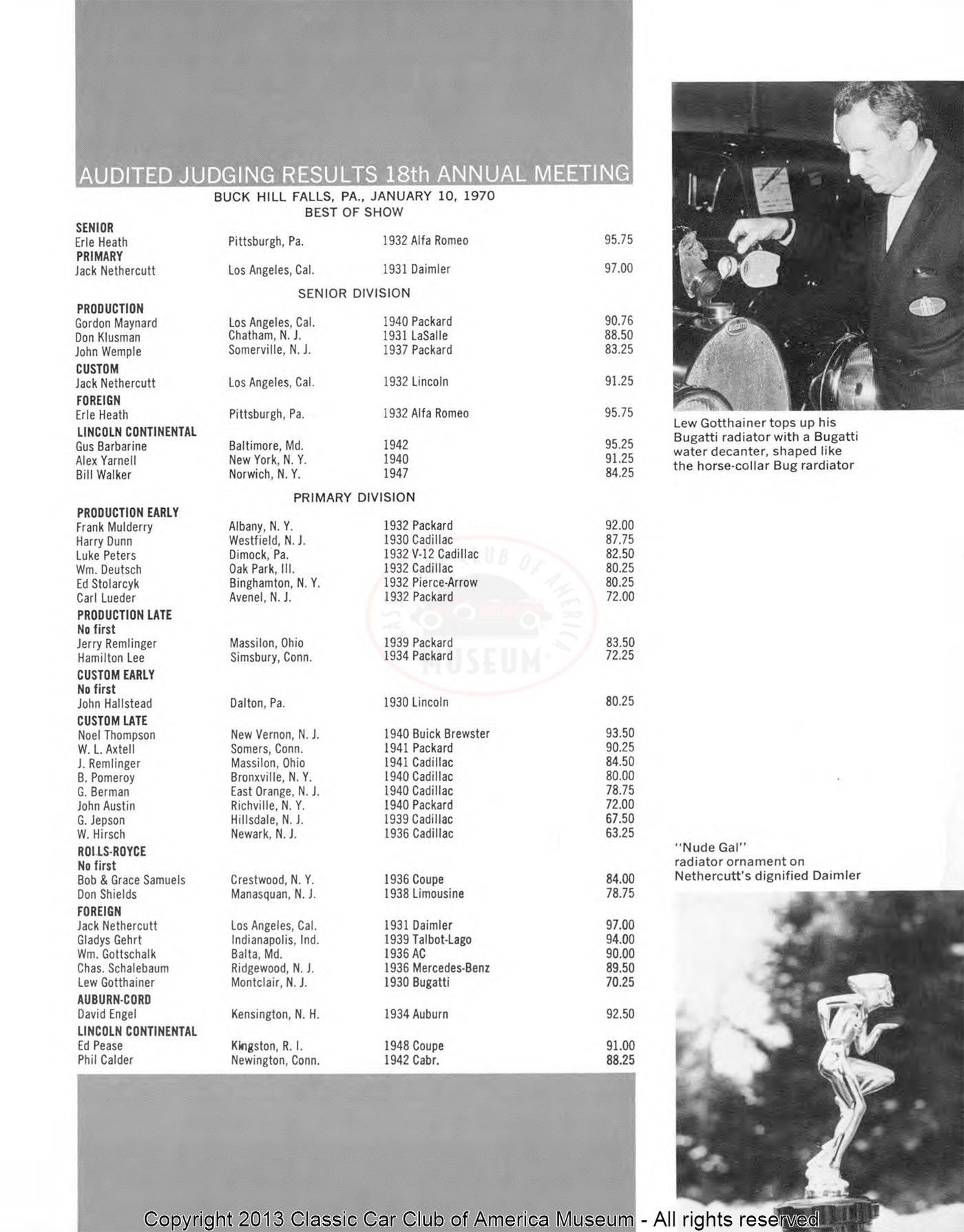 The Classic Car — Spring 1970, page 13 of 52