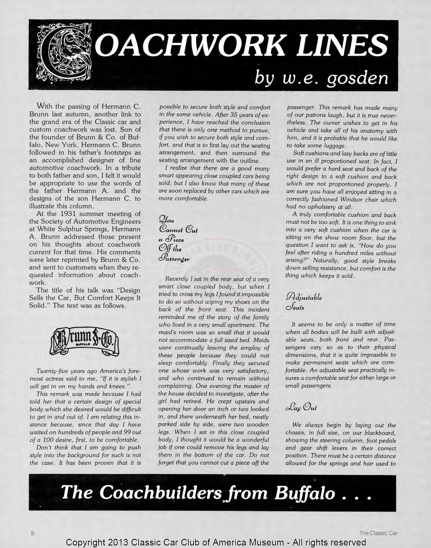 The Classic Car — Spring 1990, page 10 of 52