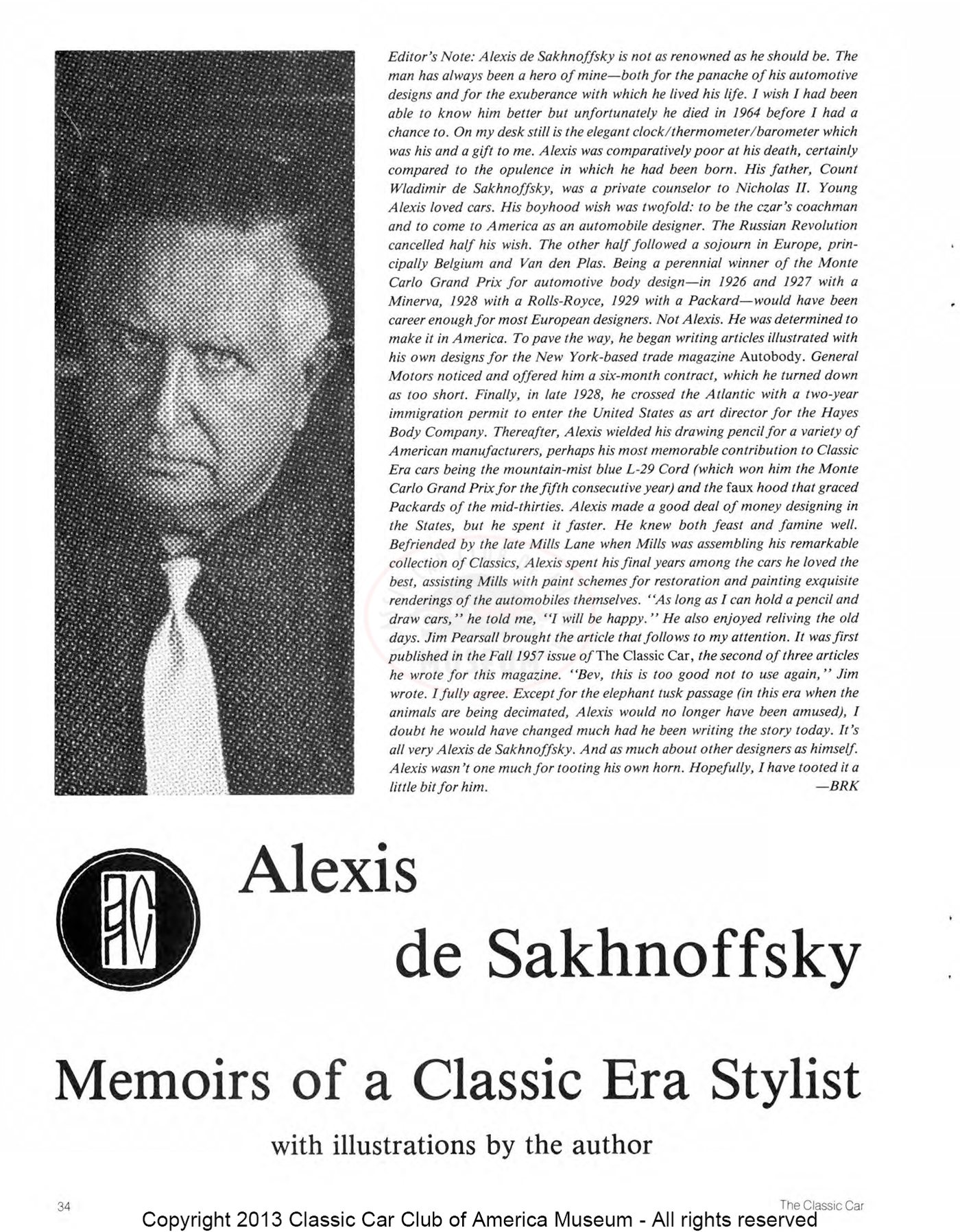 The Classic Car — Spring 1990, page 36 of 52