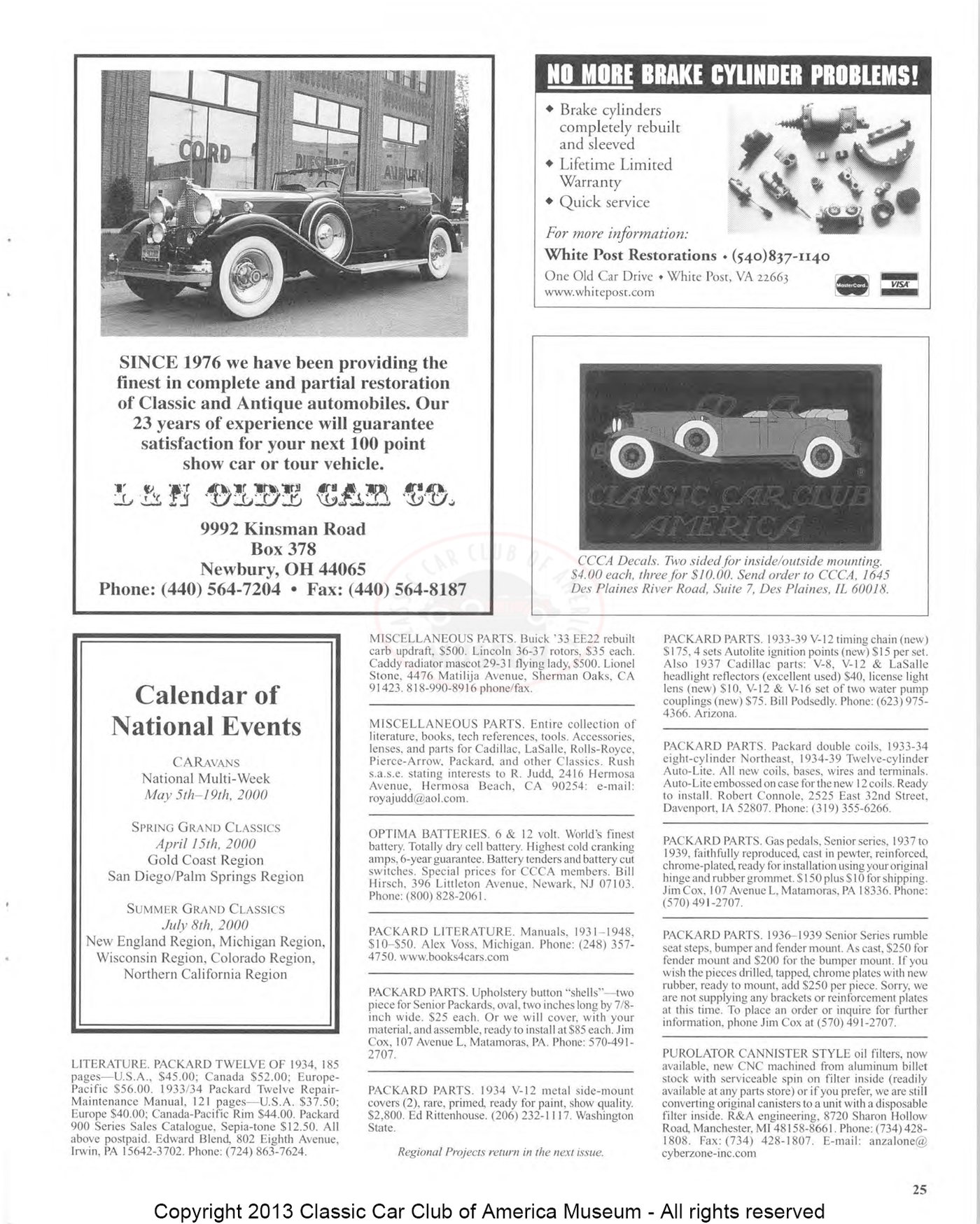 CCCA Bulletin — January 2000, page 29 of 32