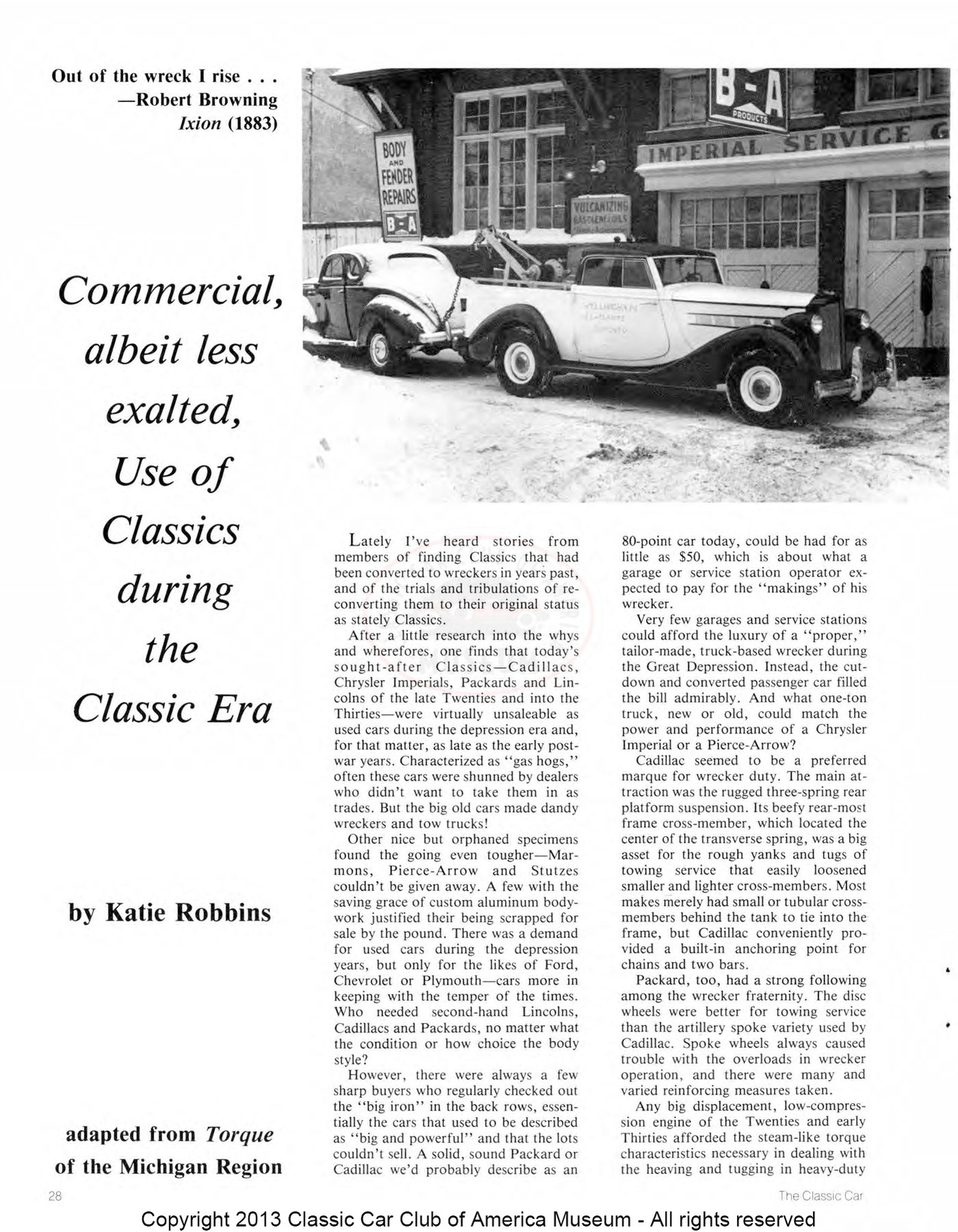 The Classic Car — Summer 1988, page 30 of 52