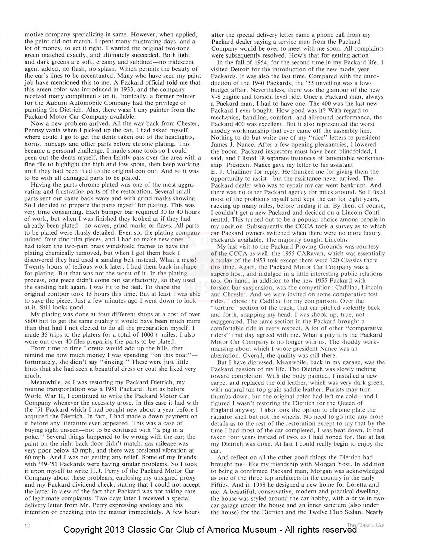 The Classic Car — Summer 1988, page 14 of 52