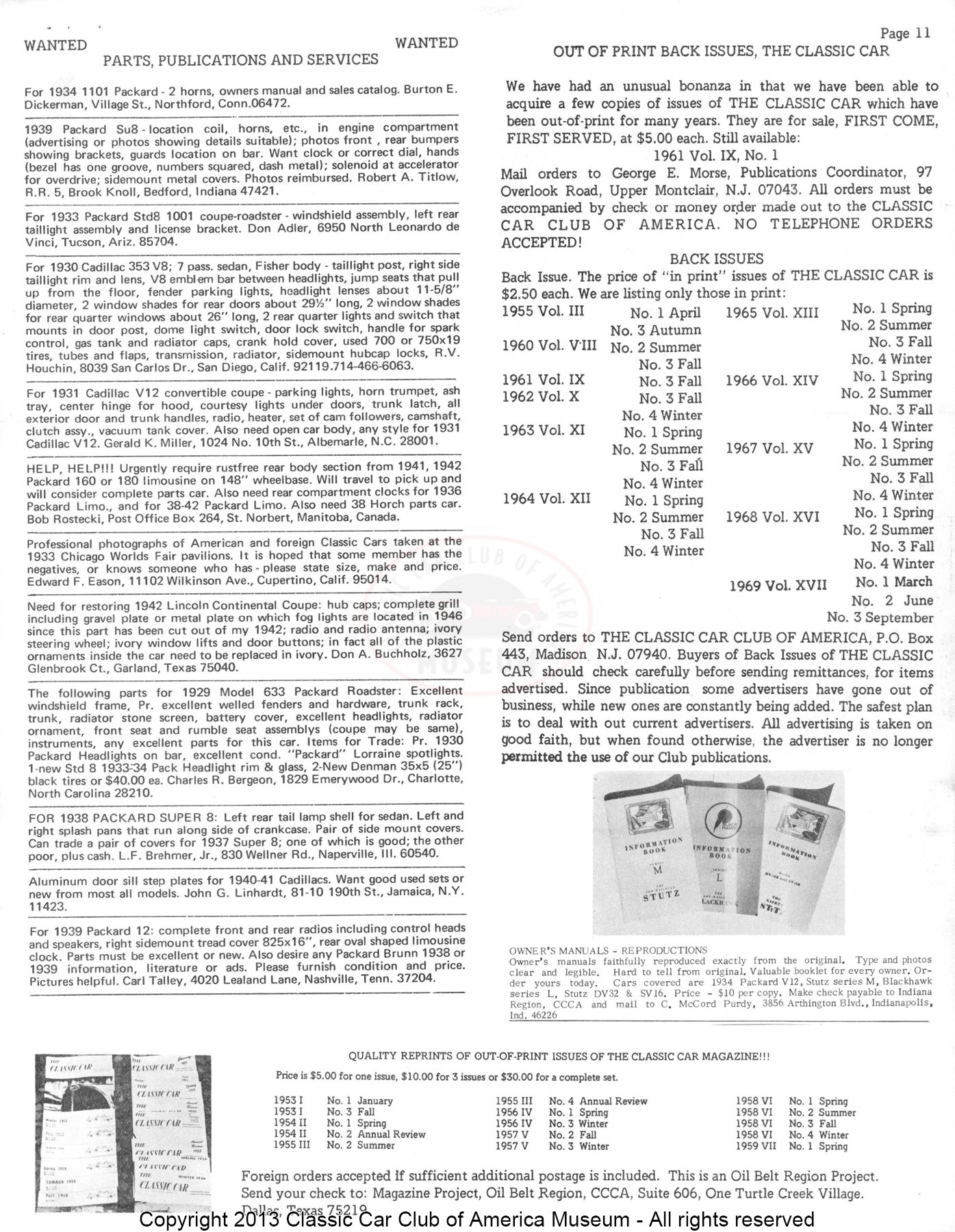 CCCA Bulletin — January 1970, page 11 of 14