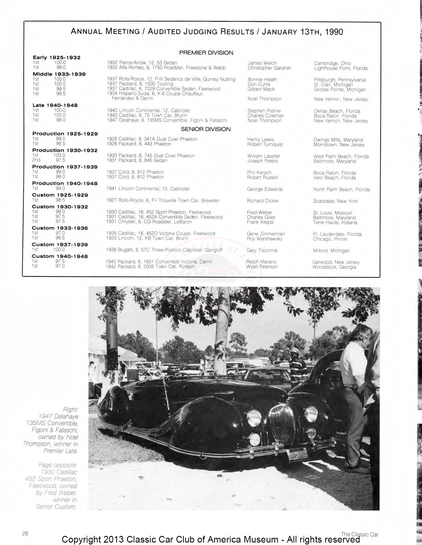 The Classic Car — Spring 1990, page 28 of 52