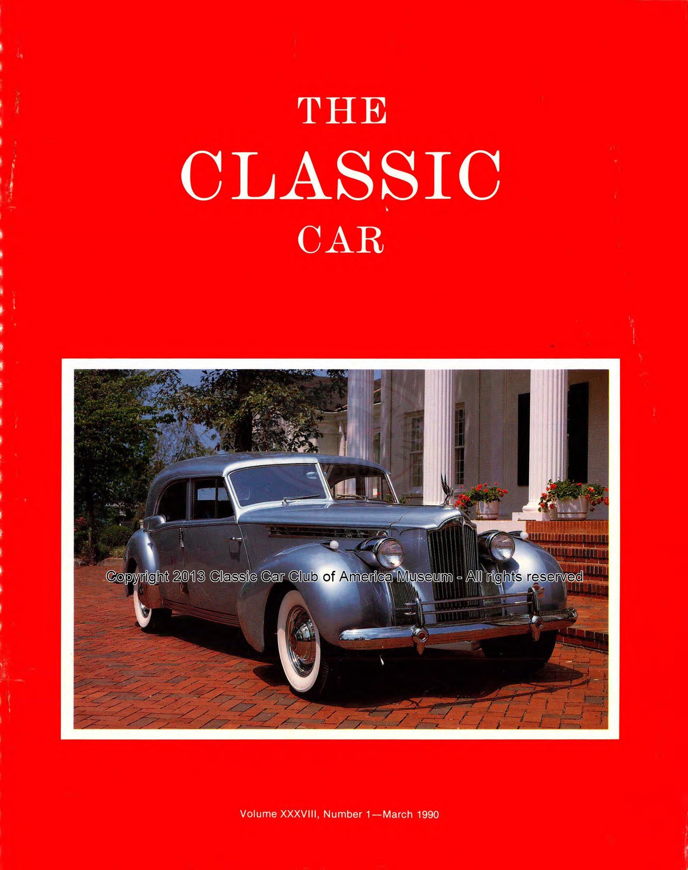 The Classic Car — Spring 1990 cover