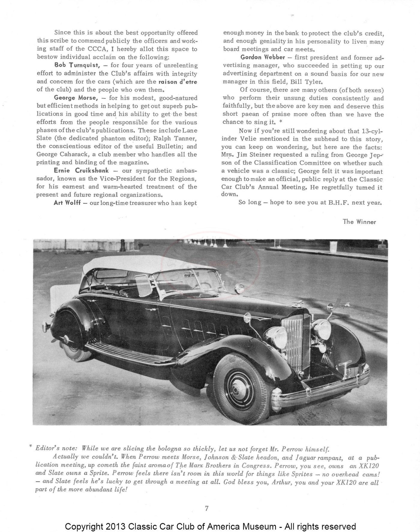 The Classic Car — Spring 1960, page 9 of 55