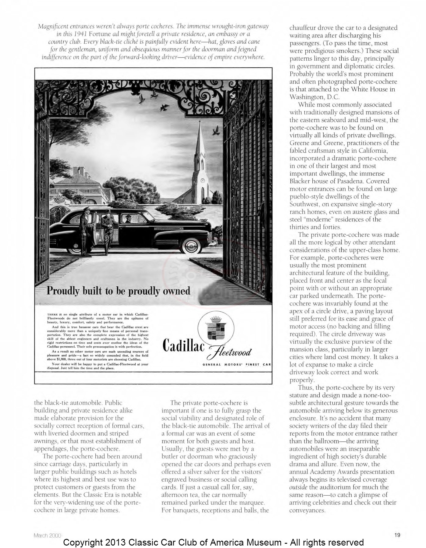 The Classic Car — Spring 2000, page 21 of 52