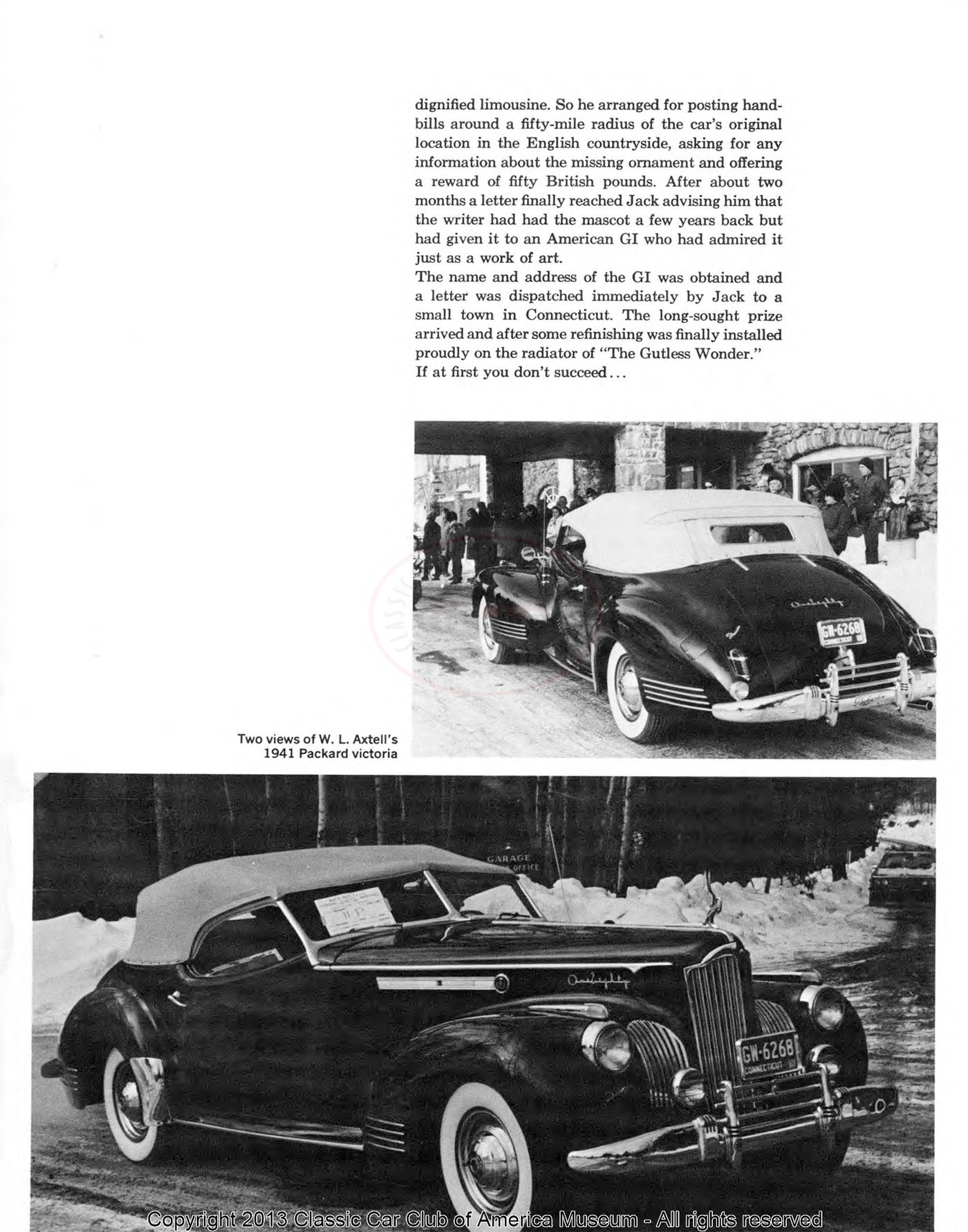 The Classic Car — Spring 1970, page 14 of 52